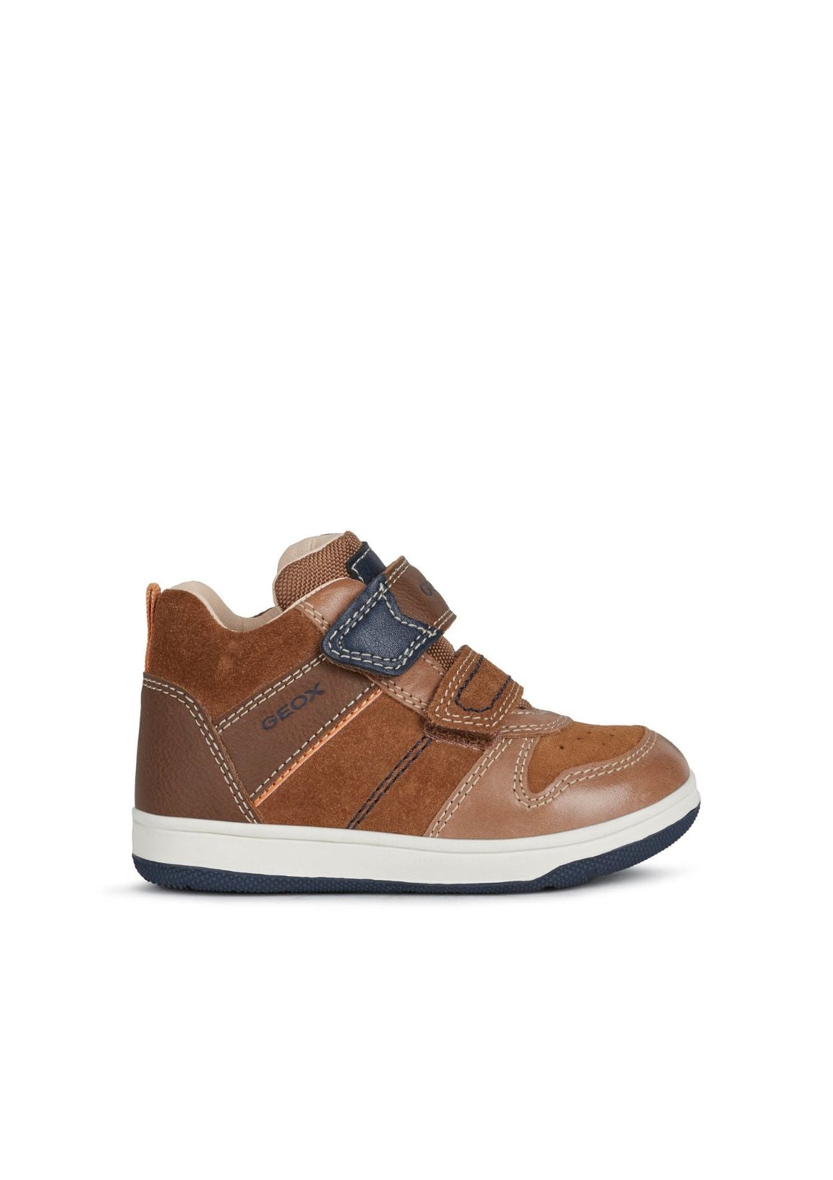 Geox Baby Boy FLICK Brown Navy side