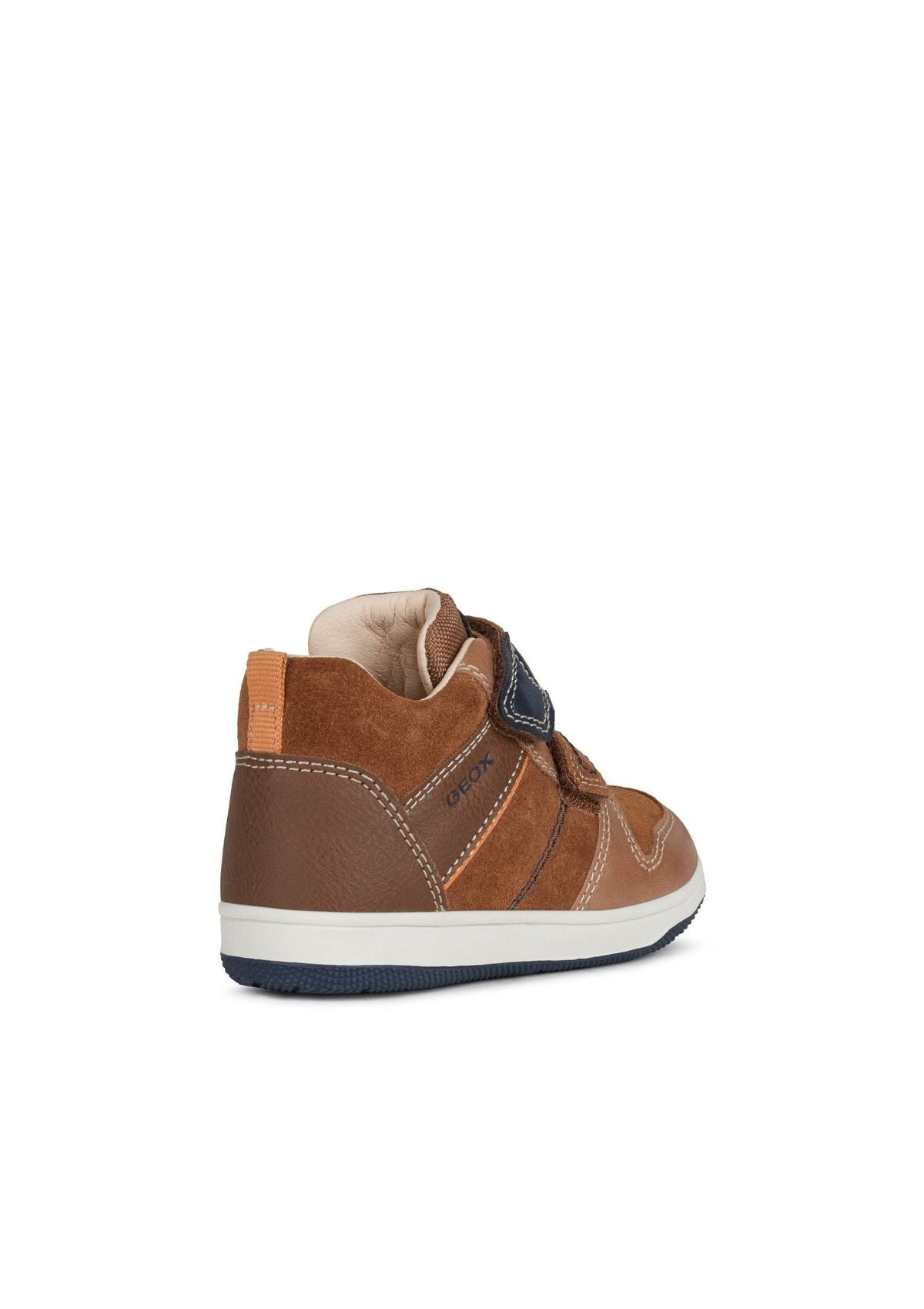 Geox Baby Boy FLICK Brown Navy side back