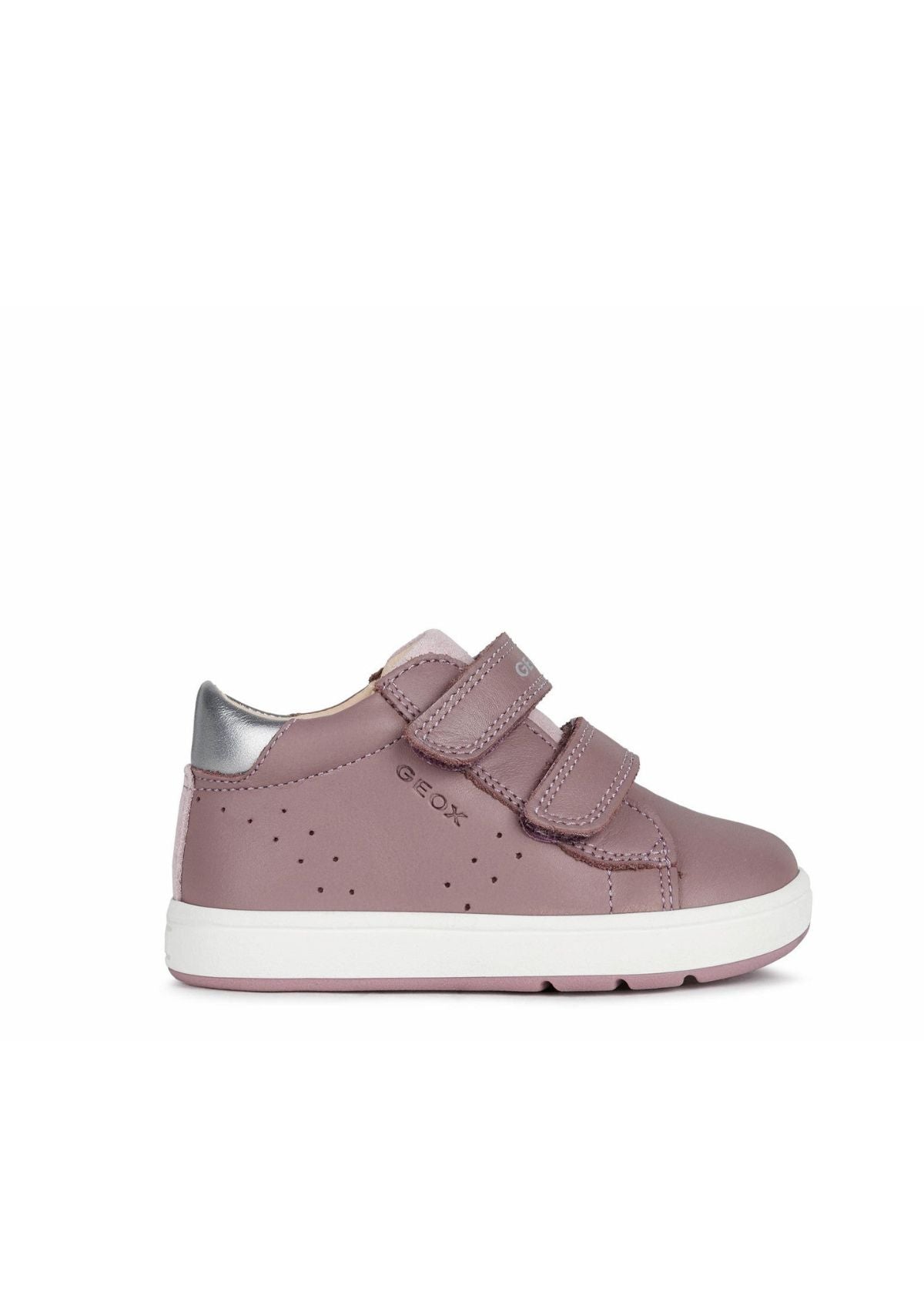 Geox Baby Girl B BIGLIA Rose Smoke Dark Silver Side