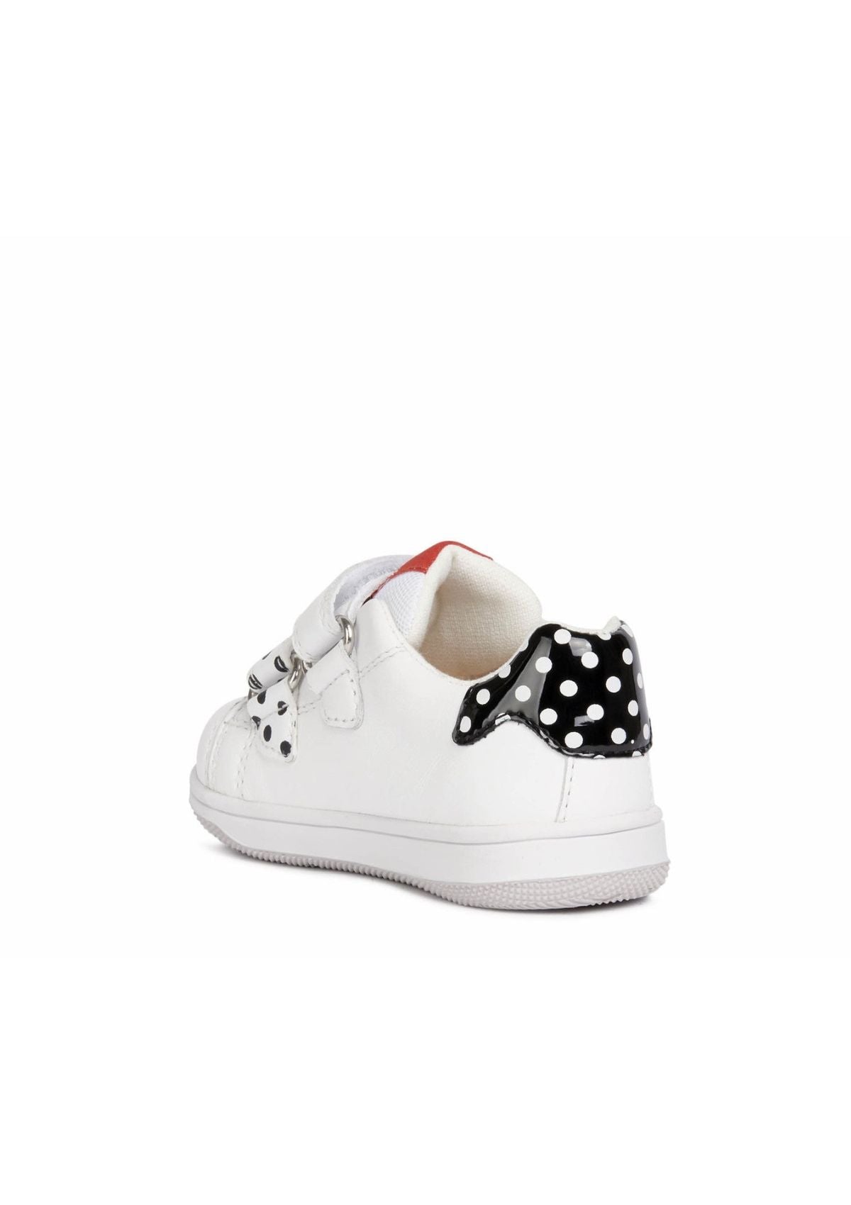 Geox Baby Girls NEW FLICK Trainer White Black Back