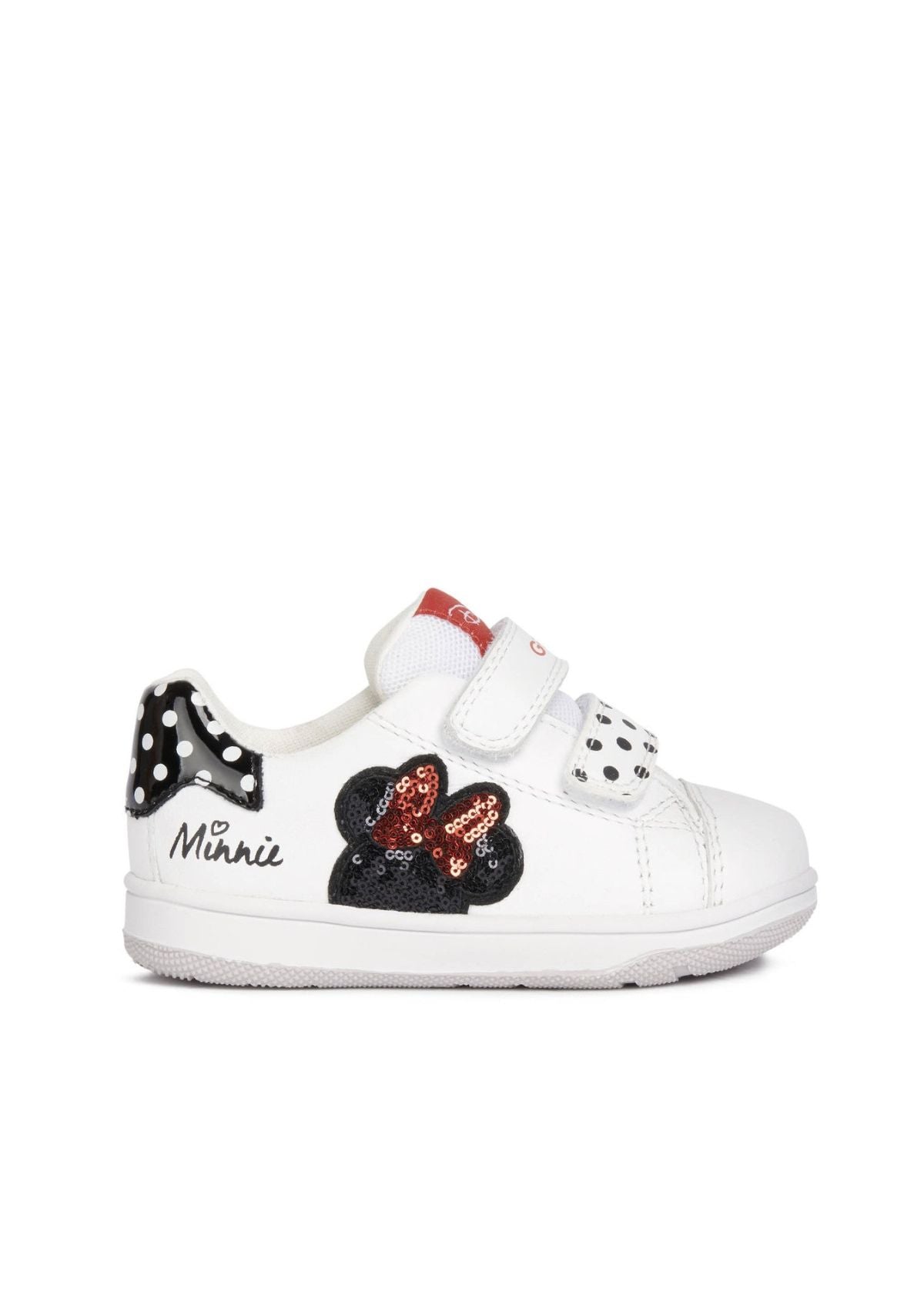 Geox Baby Girls NEW FLICK Trainer White Black Side