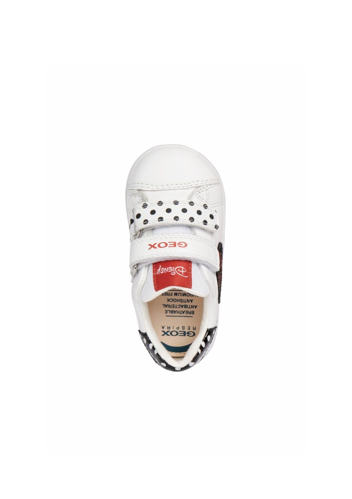 Geox Baby Girls NEW FLICK Trainer White Black Up