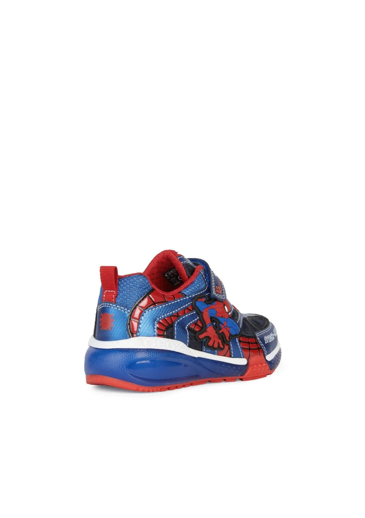 Geox Boys BAYONYC Navy Royal Spiderman Side Back