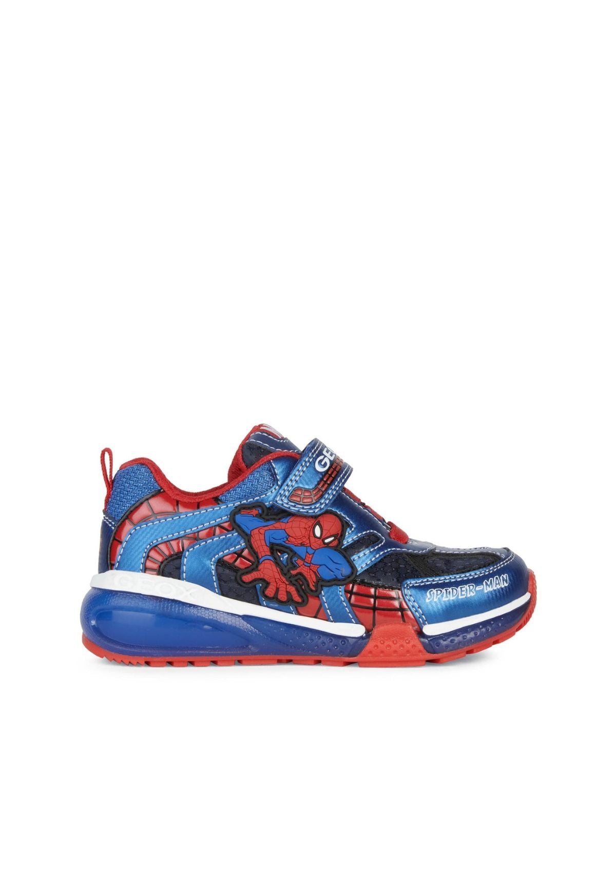 Geox Boys BAYONYC Navy Royal Spiderman Side