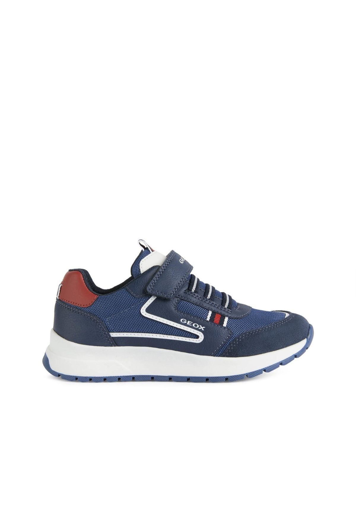 Geox Junior Boys BRIEZEE Navy Red side