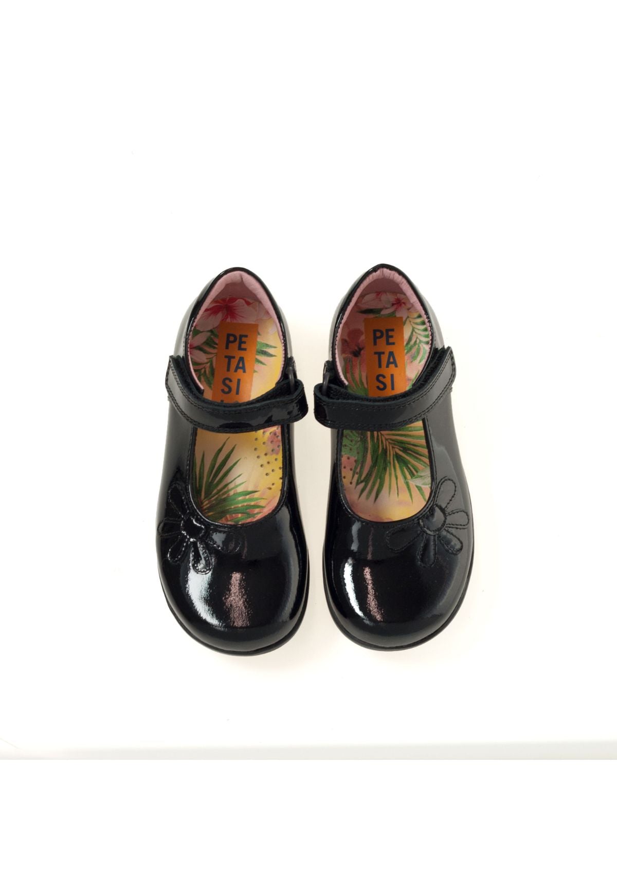 Girls School Shoe-Petasil-Bonnie Patent (Black Patent)