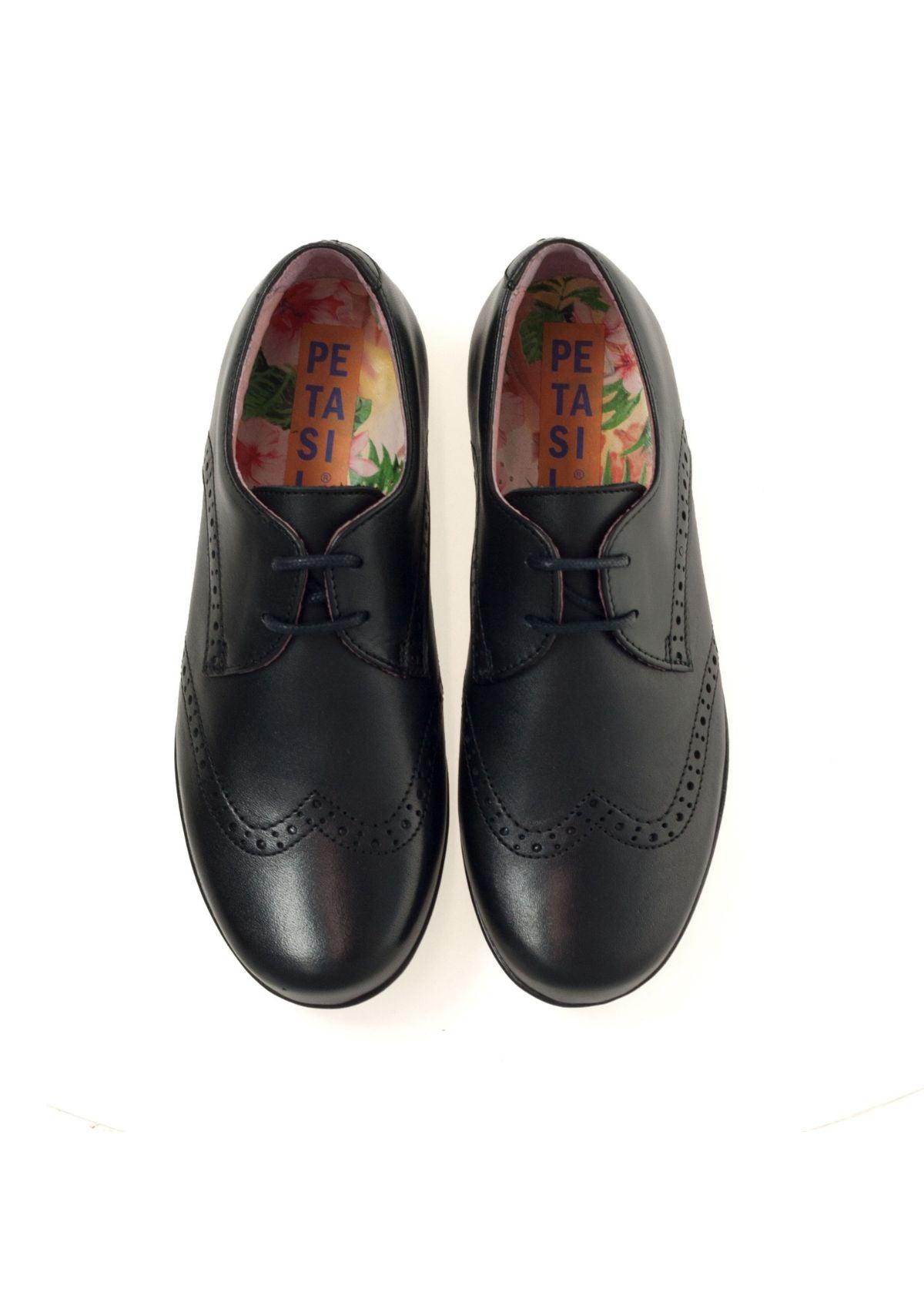 Girls School Shoe-Petasil-Emma (Black Patent)