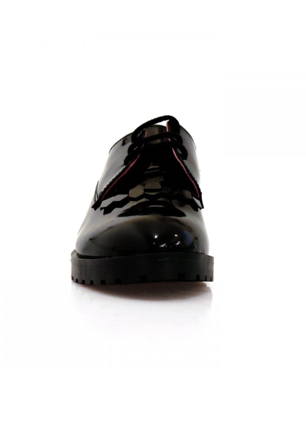 Petasil Girls School Shoes | Tracey | Black Patent front