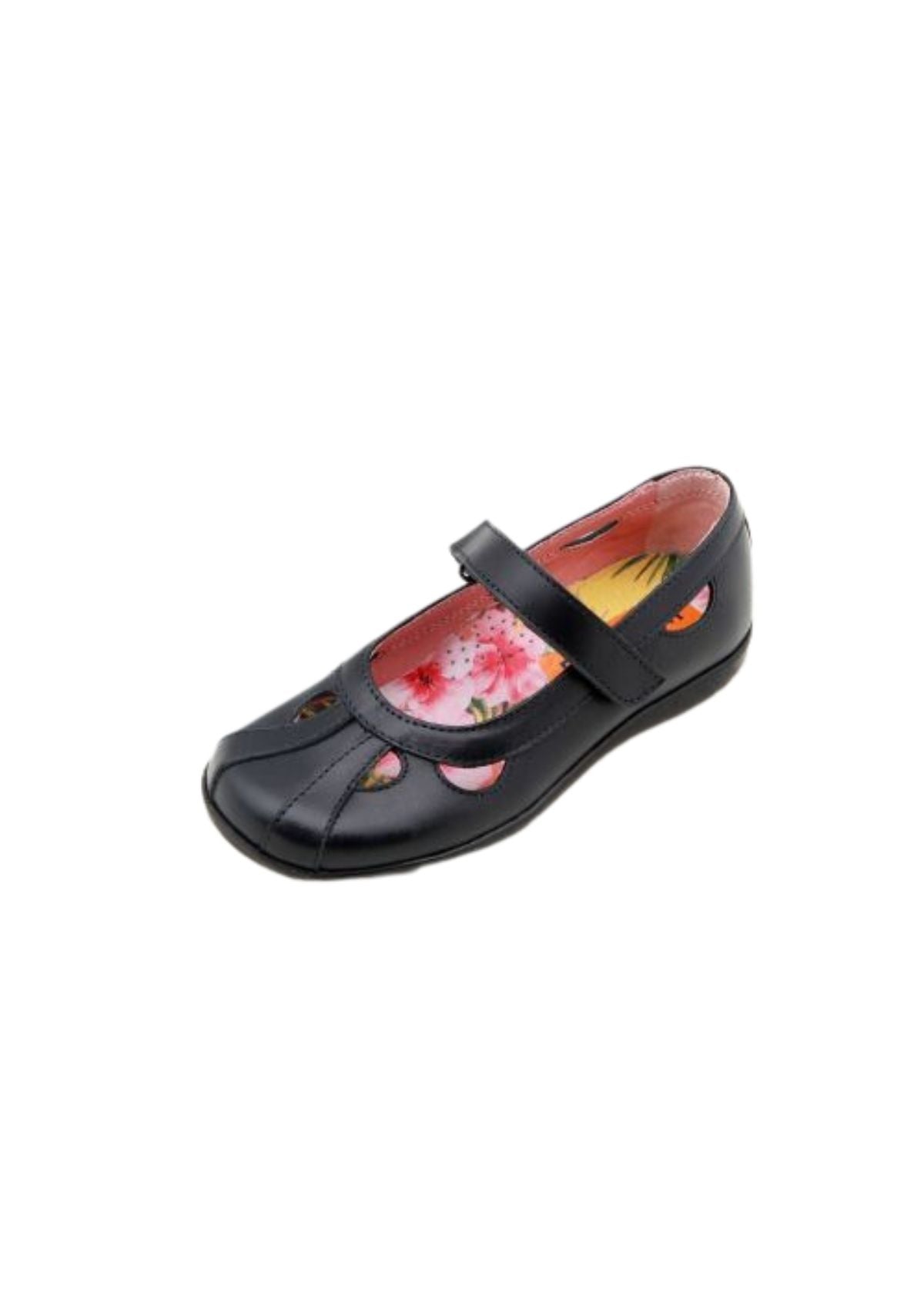 Petasil Girls School Shoe Betsy Black Leather