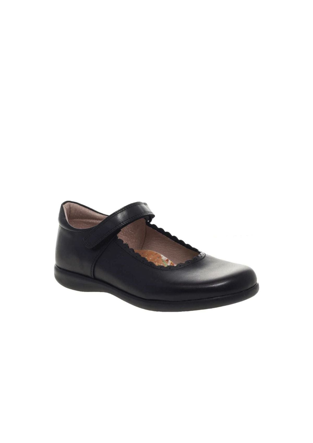 Petasil Girls School Shoes Blanche Black