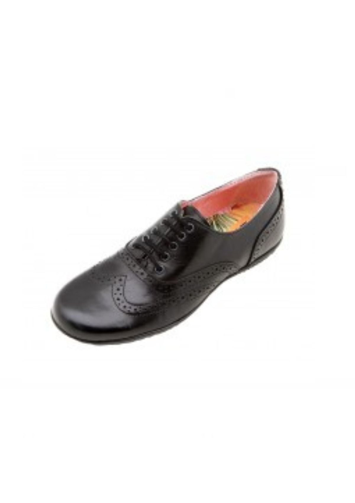 Petasil Girls School Shoes Everest (Black Leather)