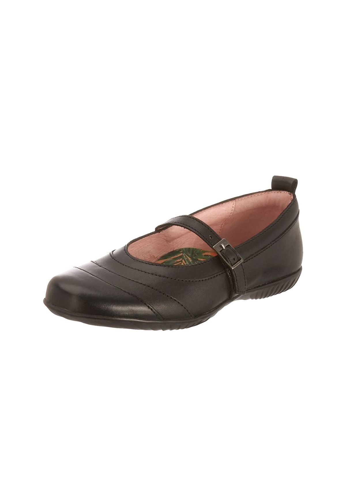 Petasil Girls School Shoes Ellie Black leather