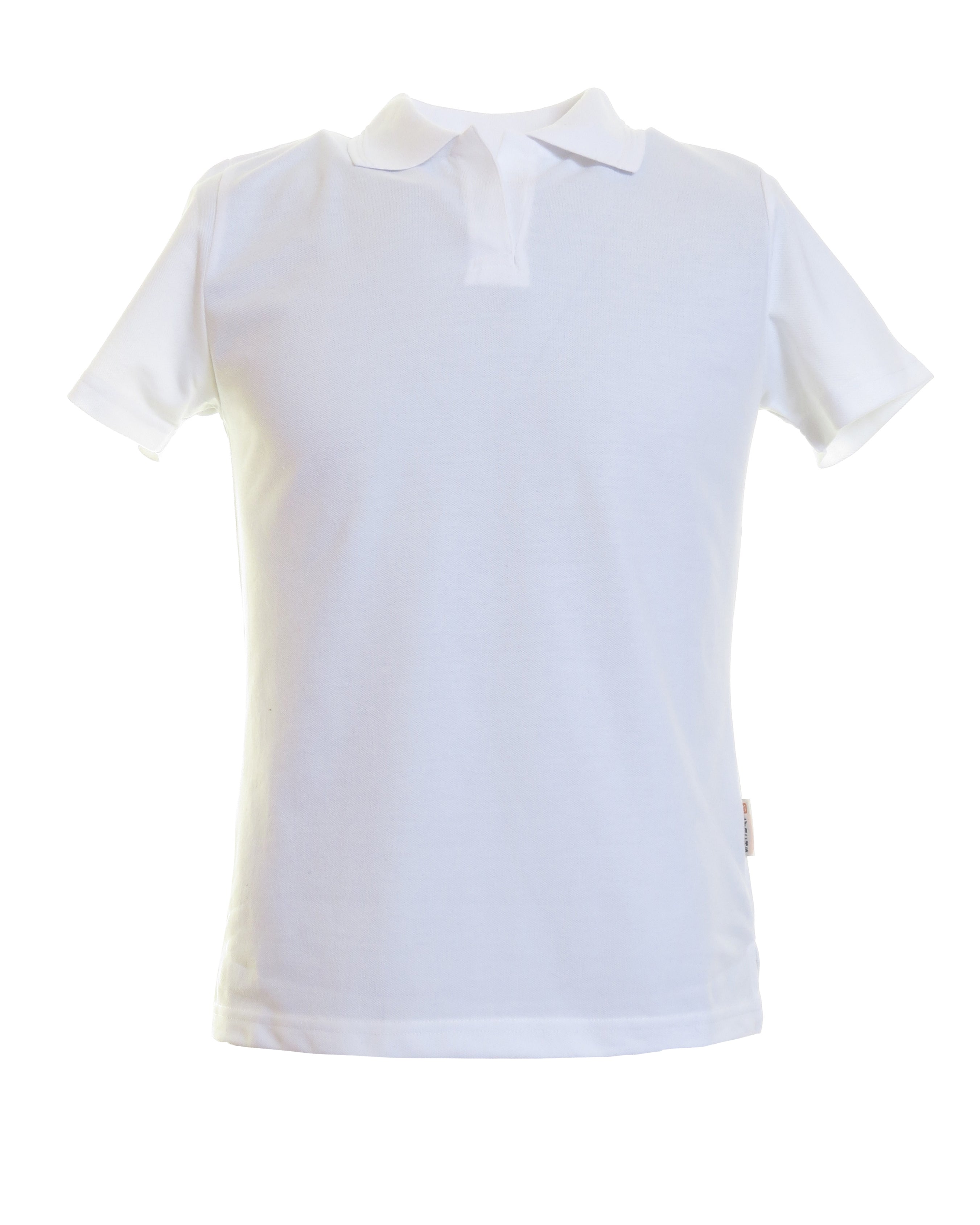 Ladies Fit Plain White Polo Shirt