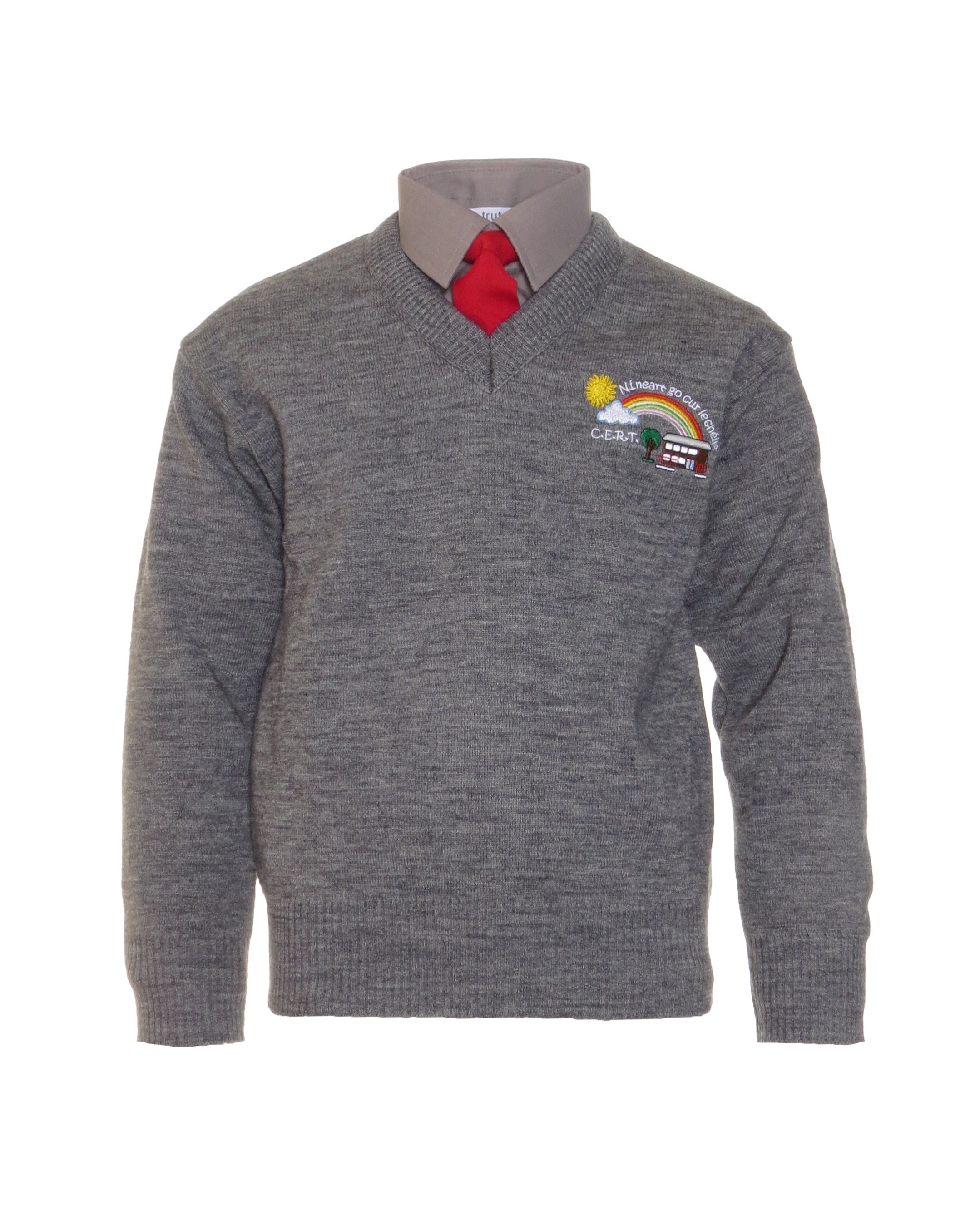 St Joseph’s Co-Ed N/S Boys Grey V/N Jumper