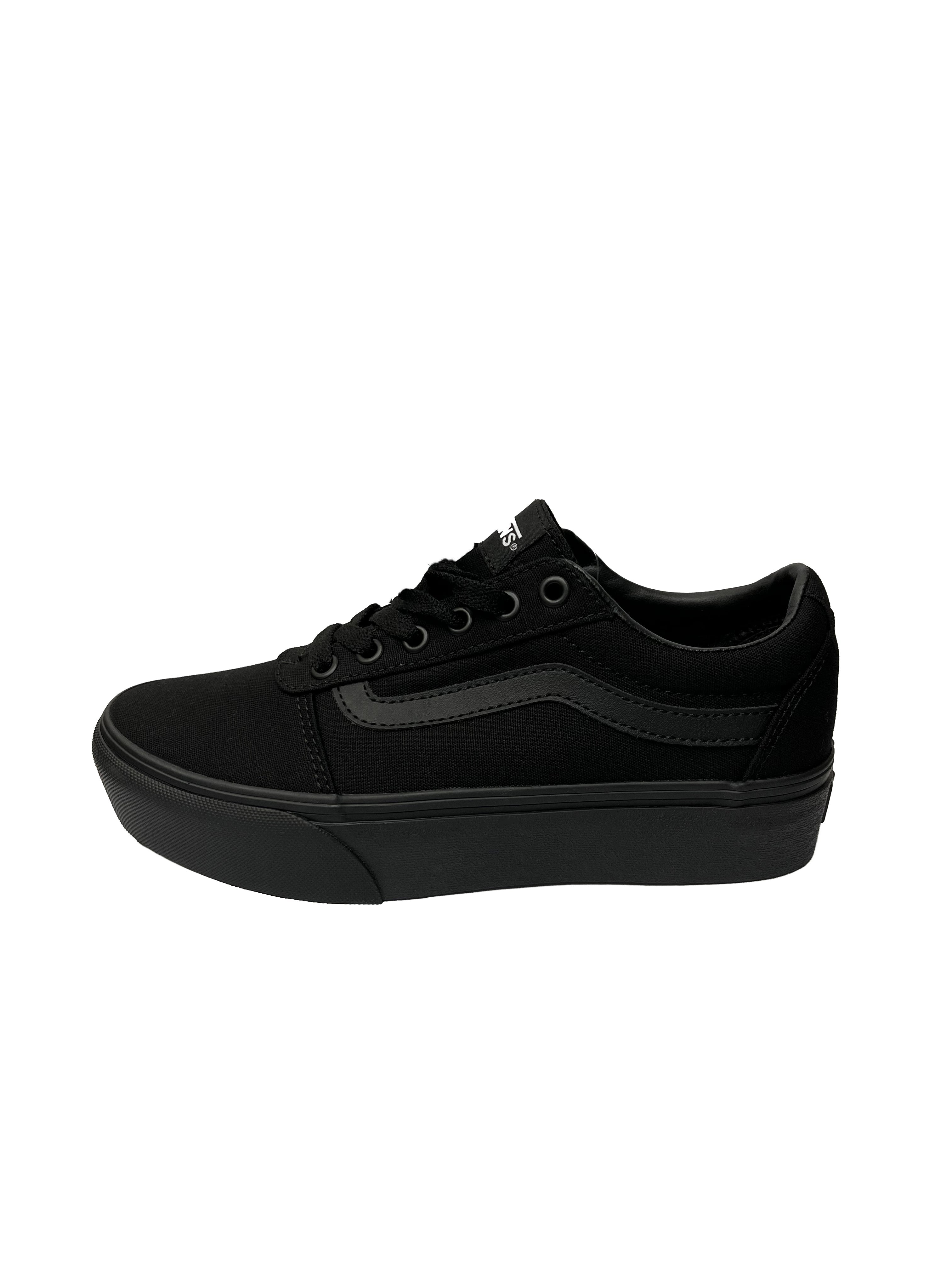 Vans Ward Platform Black/Black Canvas