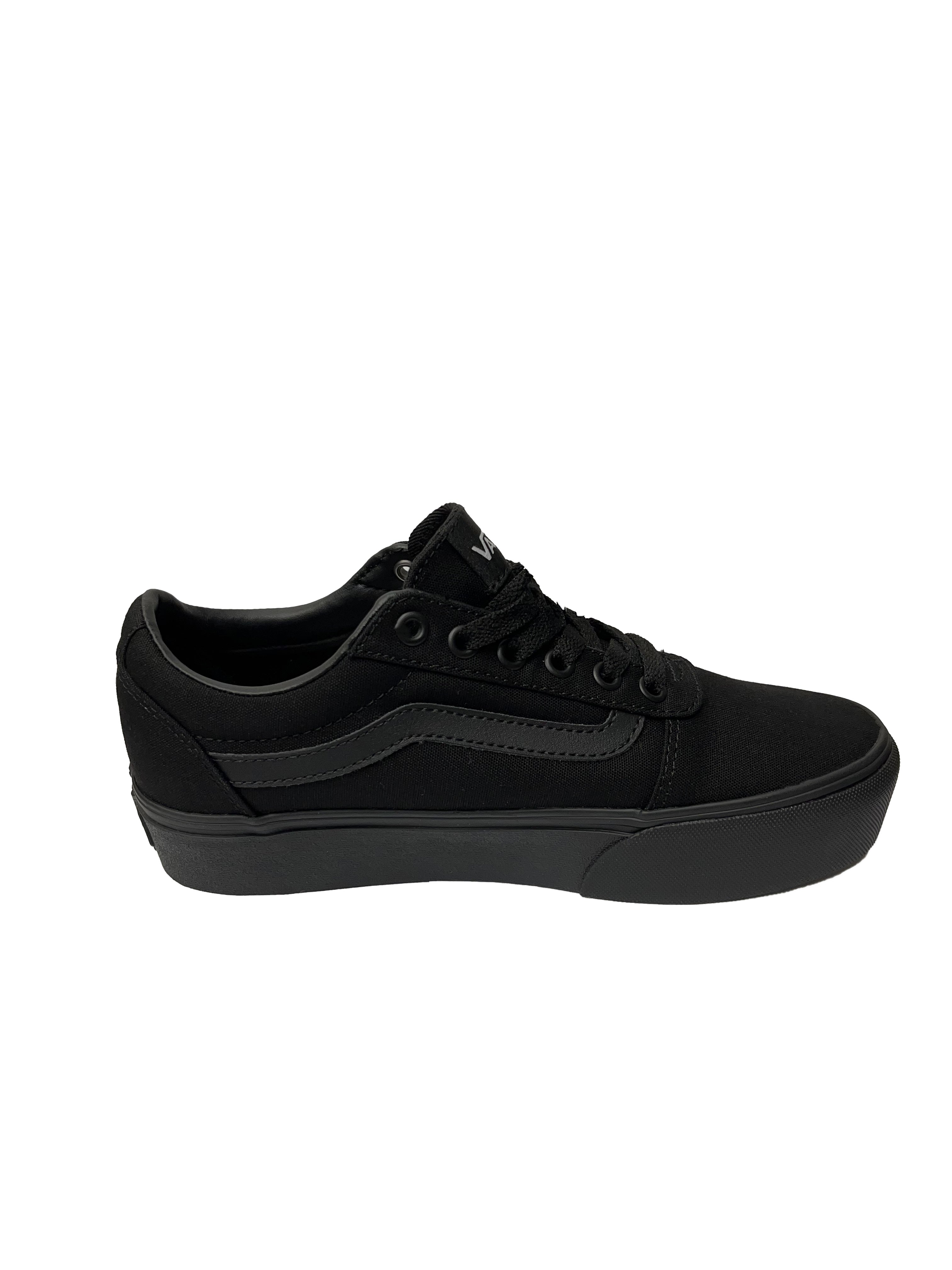 Vans Ward Platform Black/Black Canvas
