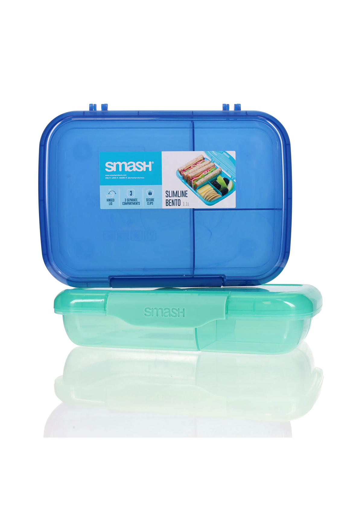 1.1L Slimline Bento Lunch Box