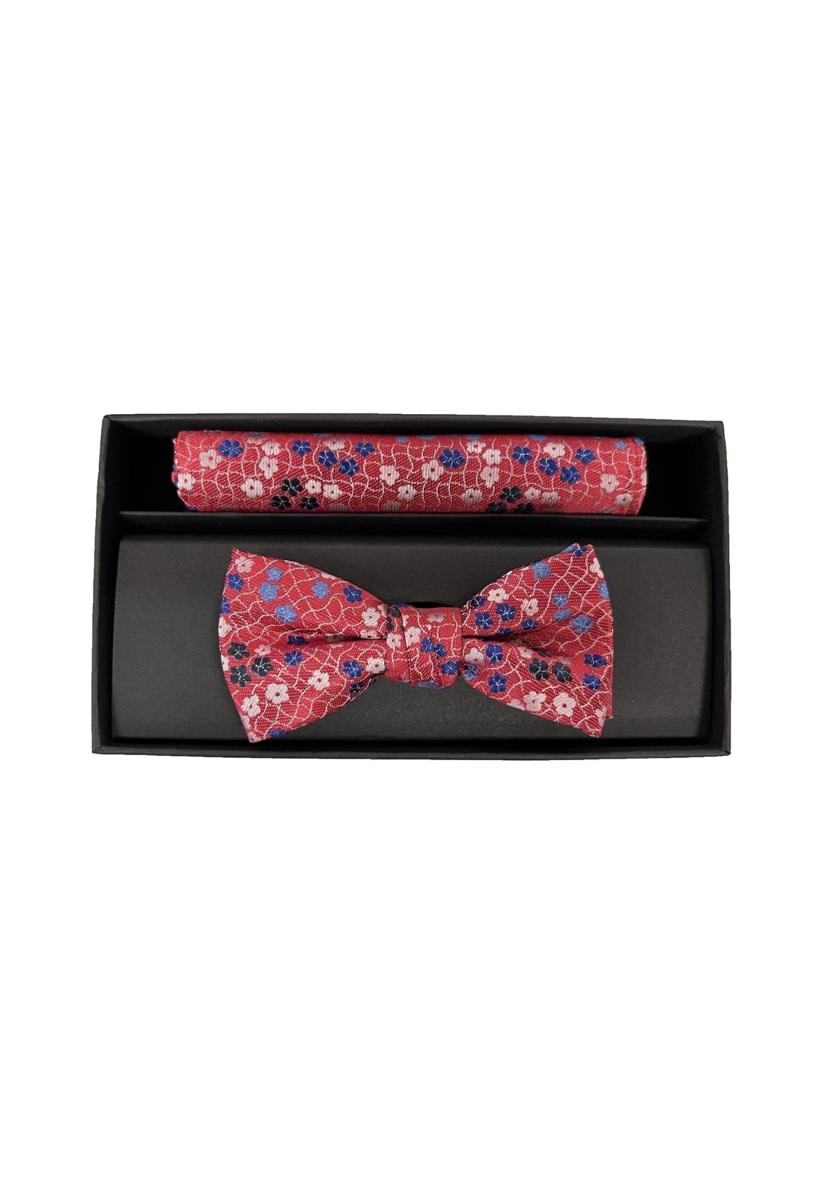1880 Club Red Floral Bow Tie