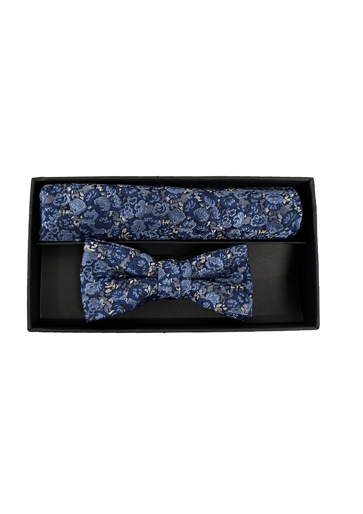 1880 Club Navy Floral Bow Tie