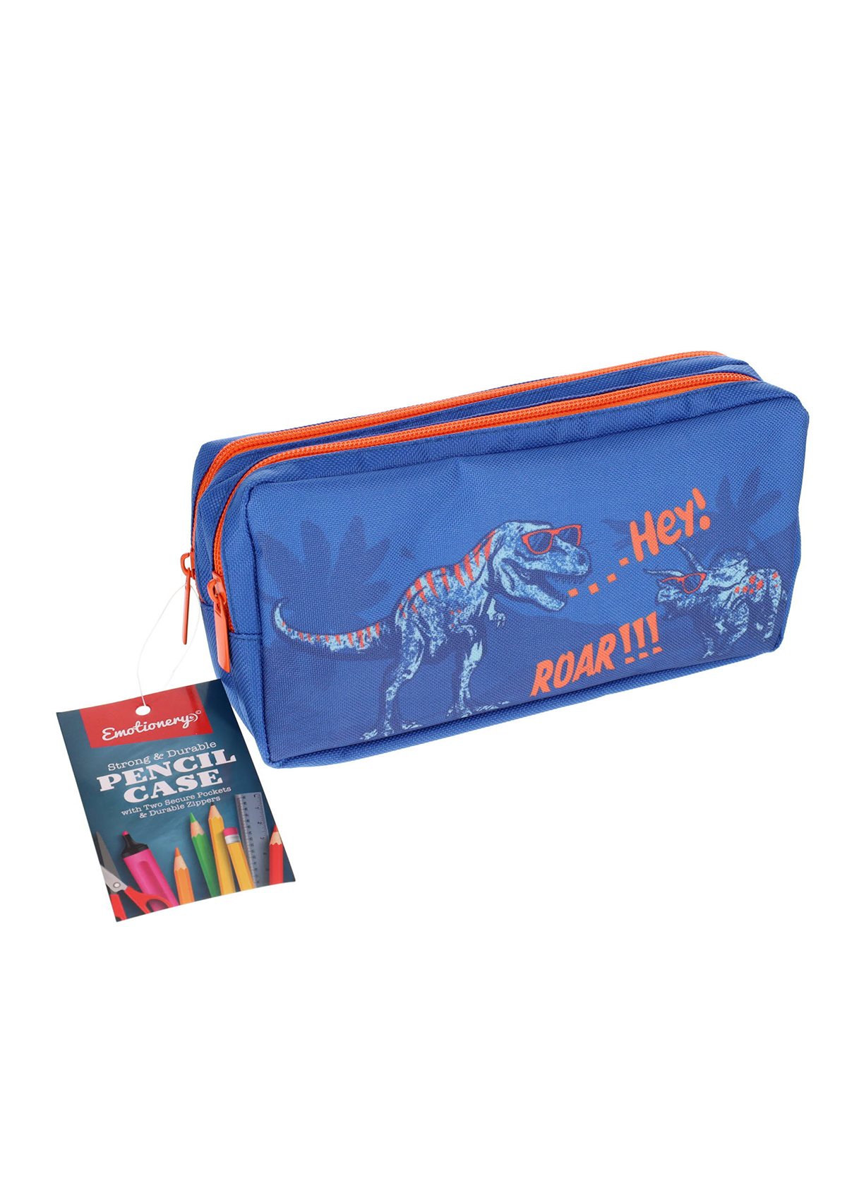 2 Pocket Pencil Case - Dino Roar