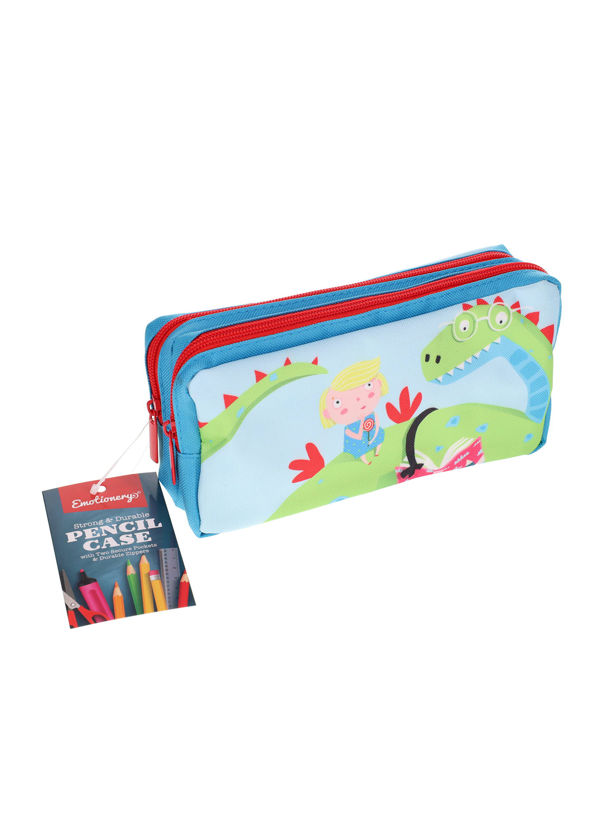 2 Pocket Pencil Case - Little Girl & Dragon