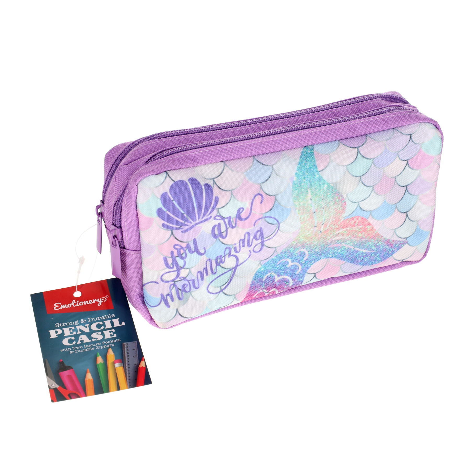 2 Pocket Pencil Case - Mermaid