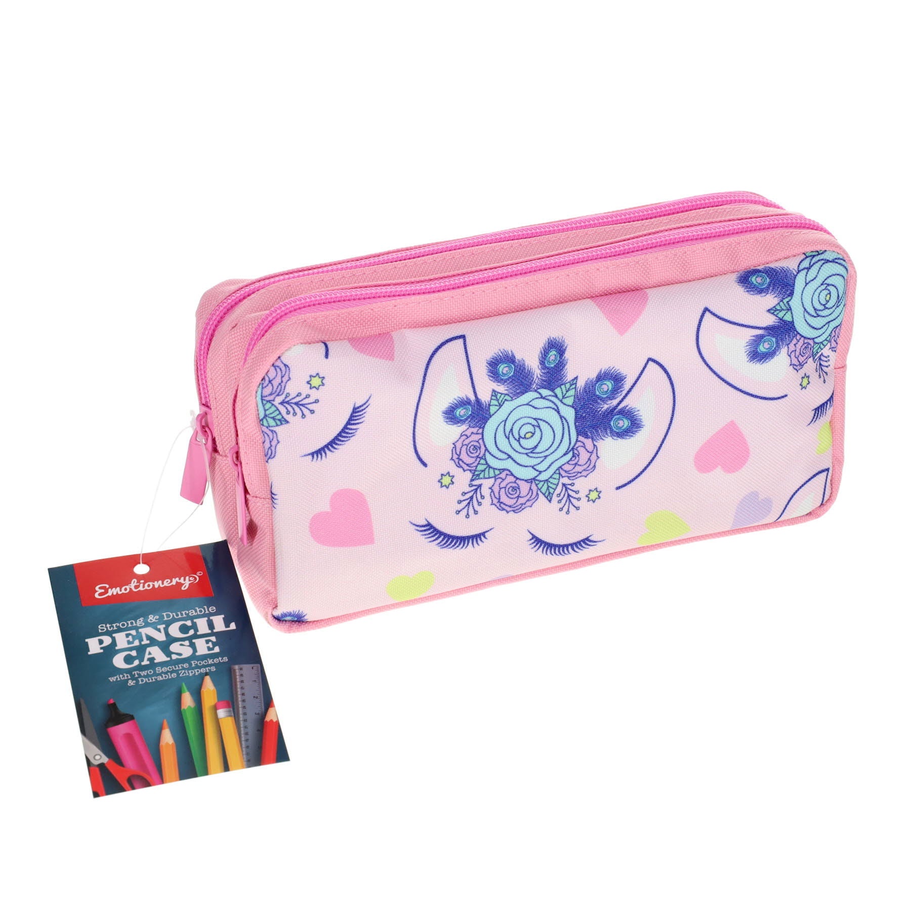2 Pocket Pencil Case - Unicorn Dreams