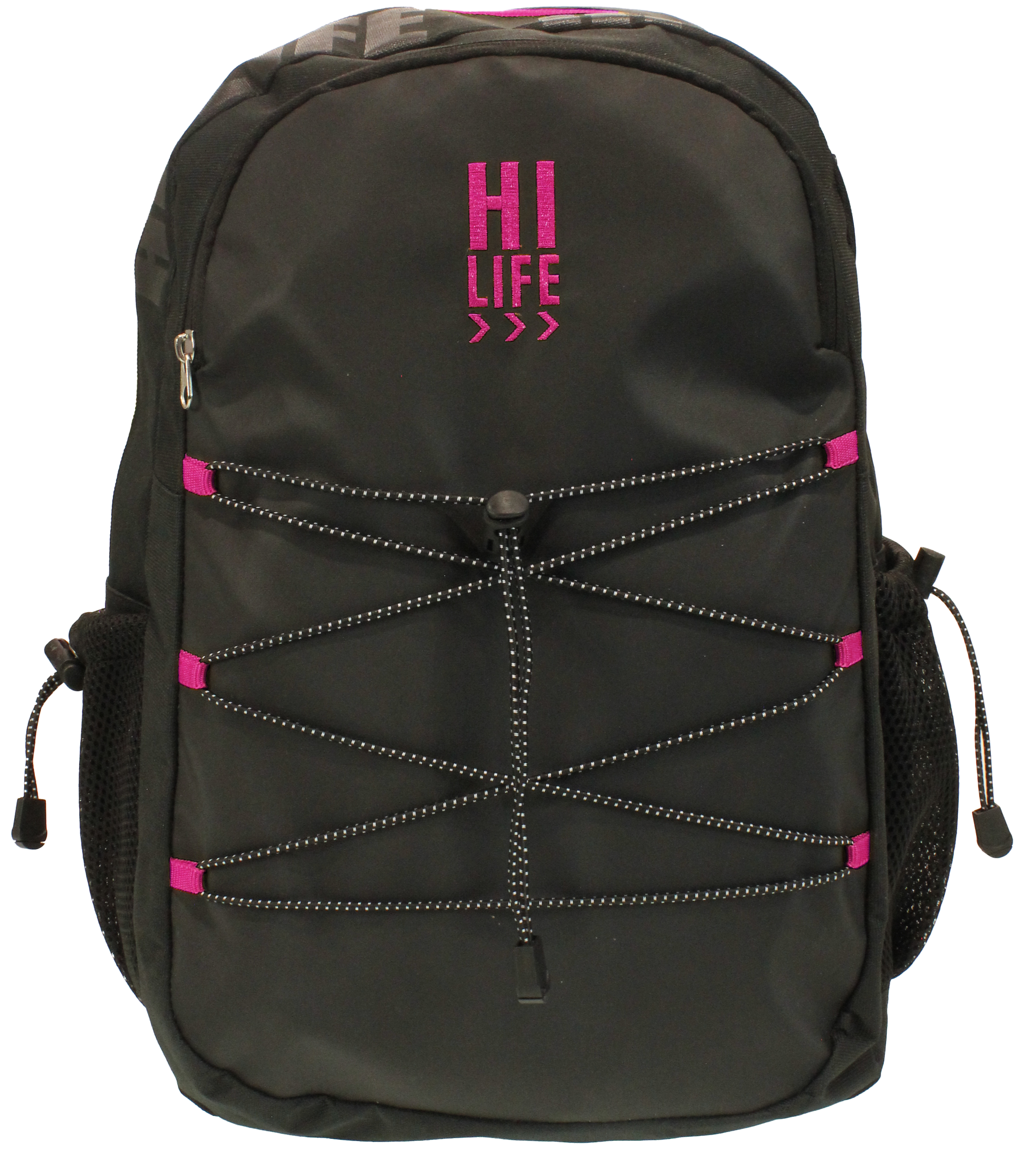Hi-Life Student Backpack Black/Pink