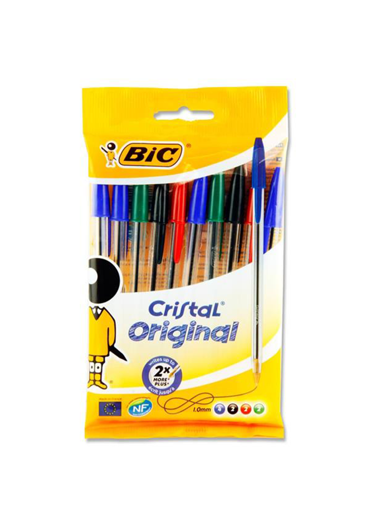 Pkt.10 Cristal Ballpoint Pens - Original