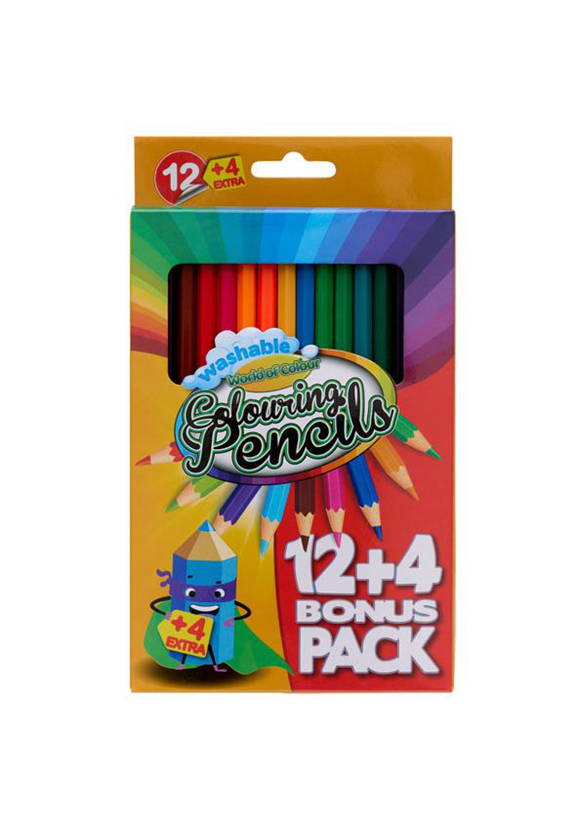 Box 12 + 4 Extra Colouring Pencils