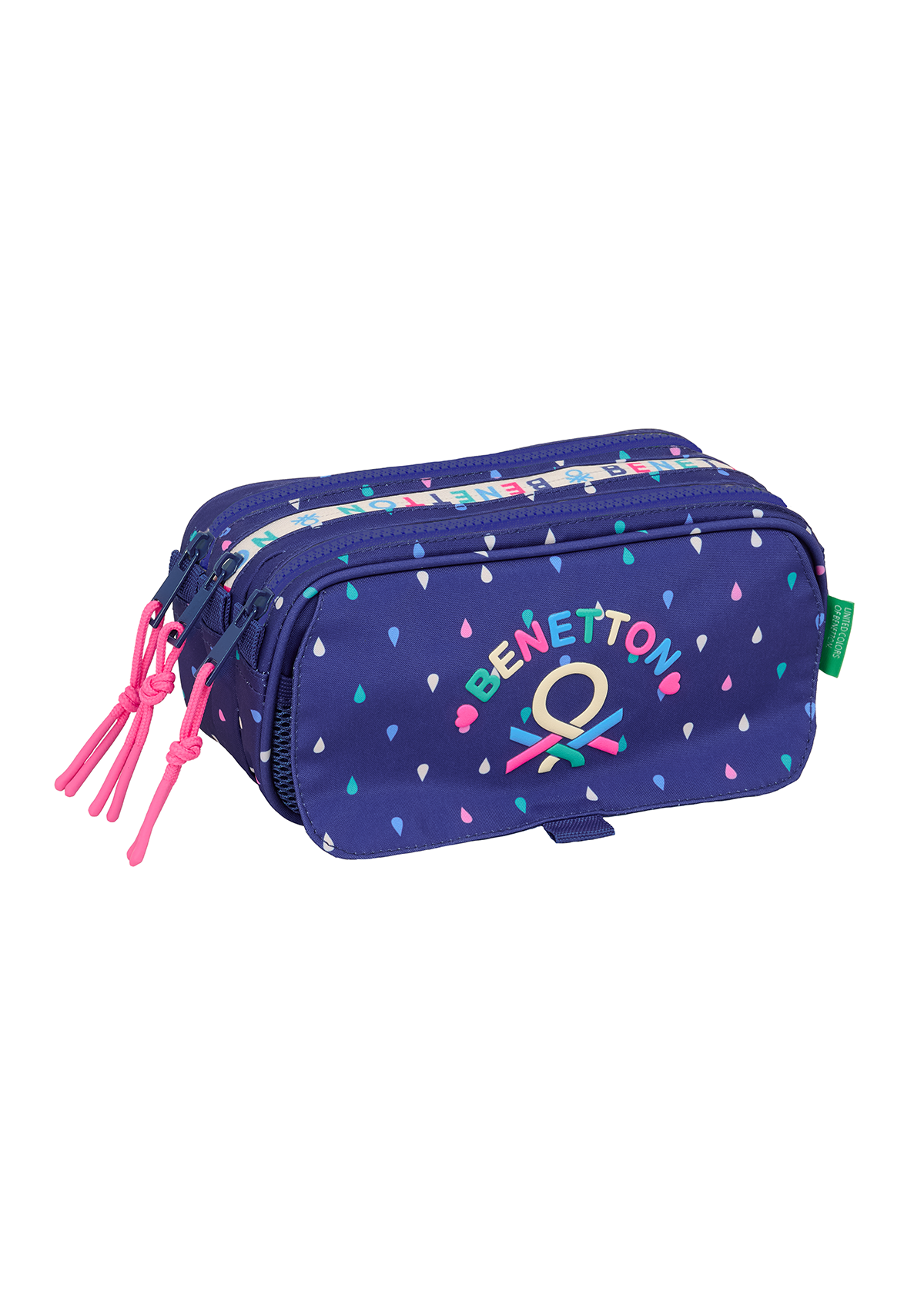Benetton Drop Large Triple Pencil Case