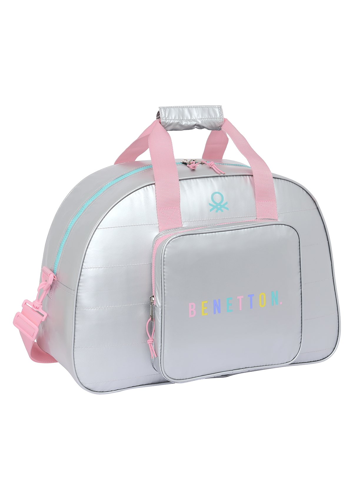 Benetton Silver Holdall Sports Bag