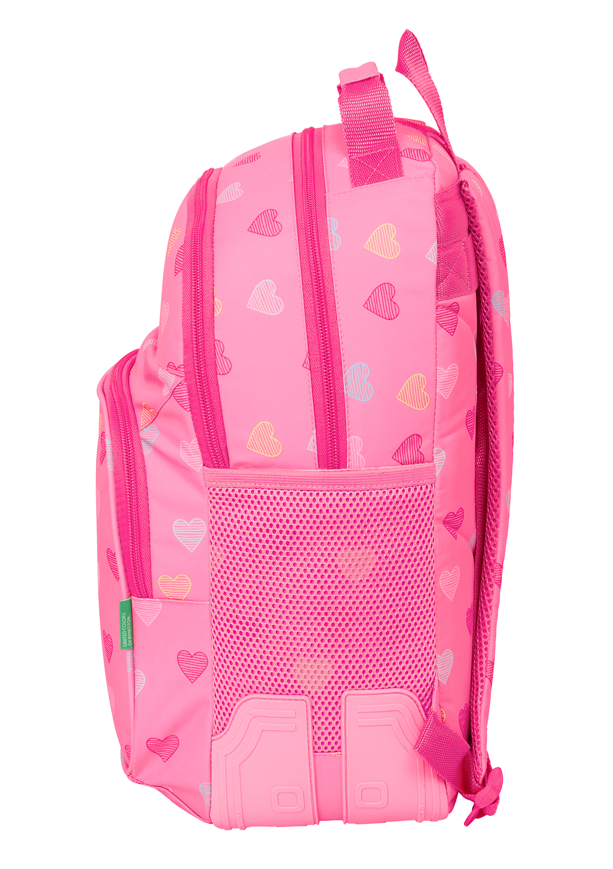 Benetton Hearts Large Double Backpack