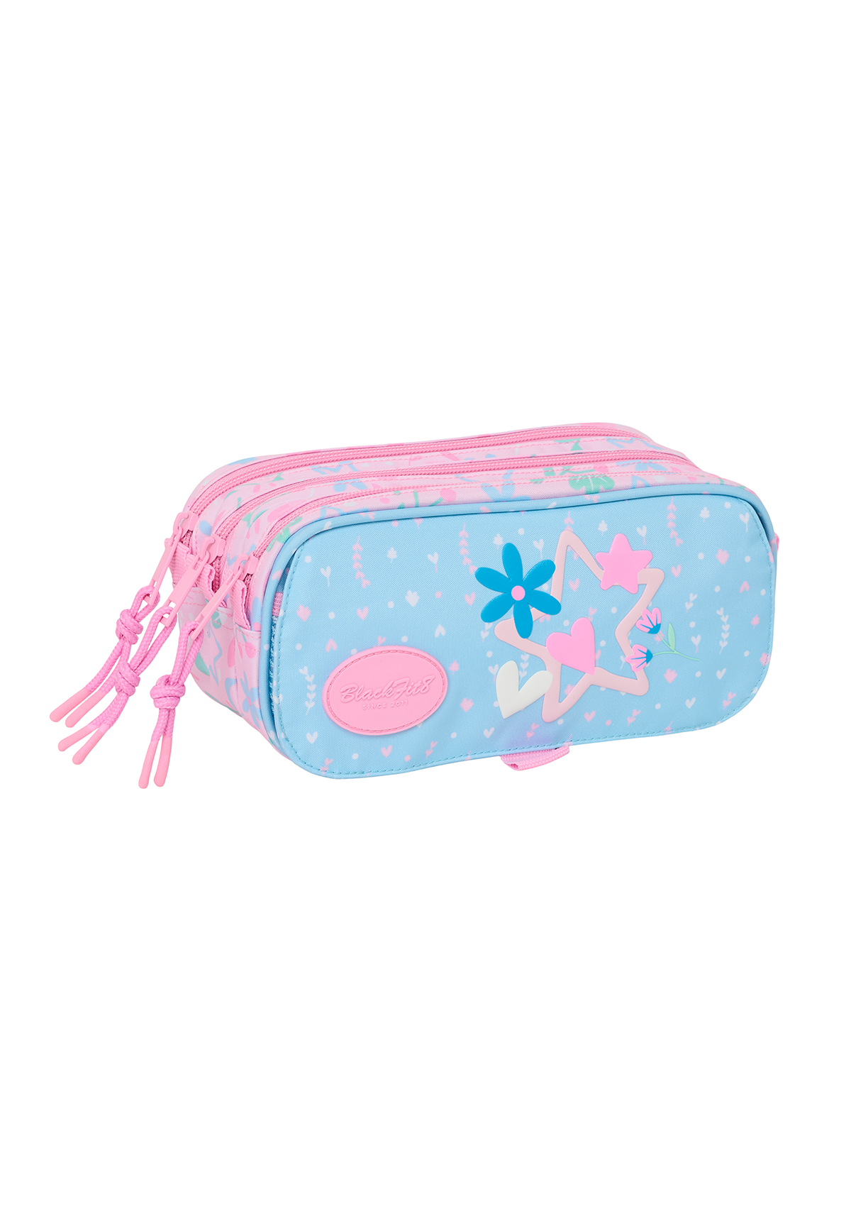 Blackfit8 Smile Large Triple Pencil Case