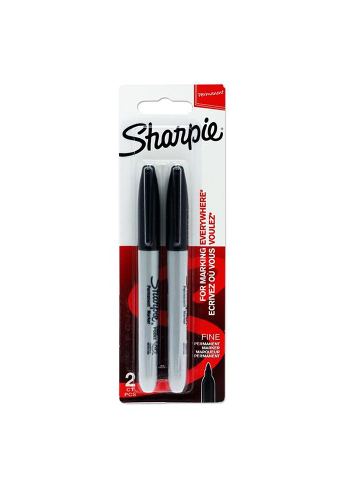 Card 2 Fine Tip Permanent Markers - Black