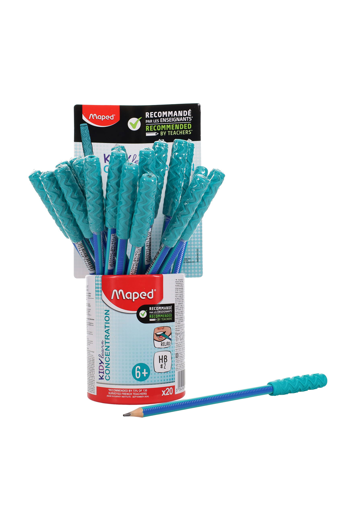 chew top HB pencils