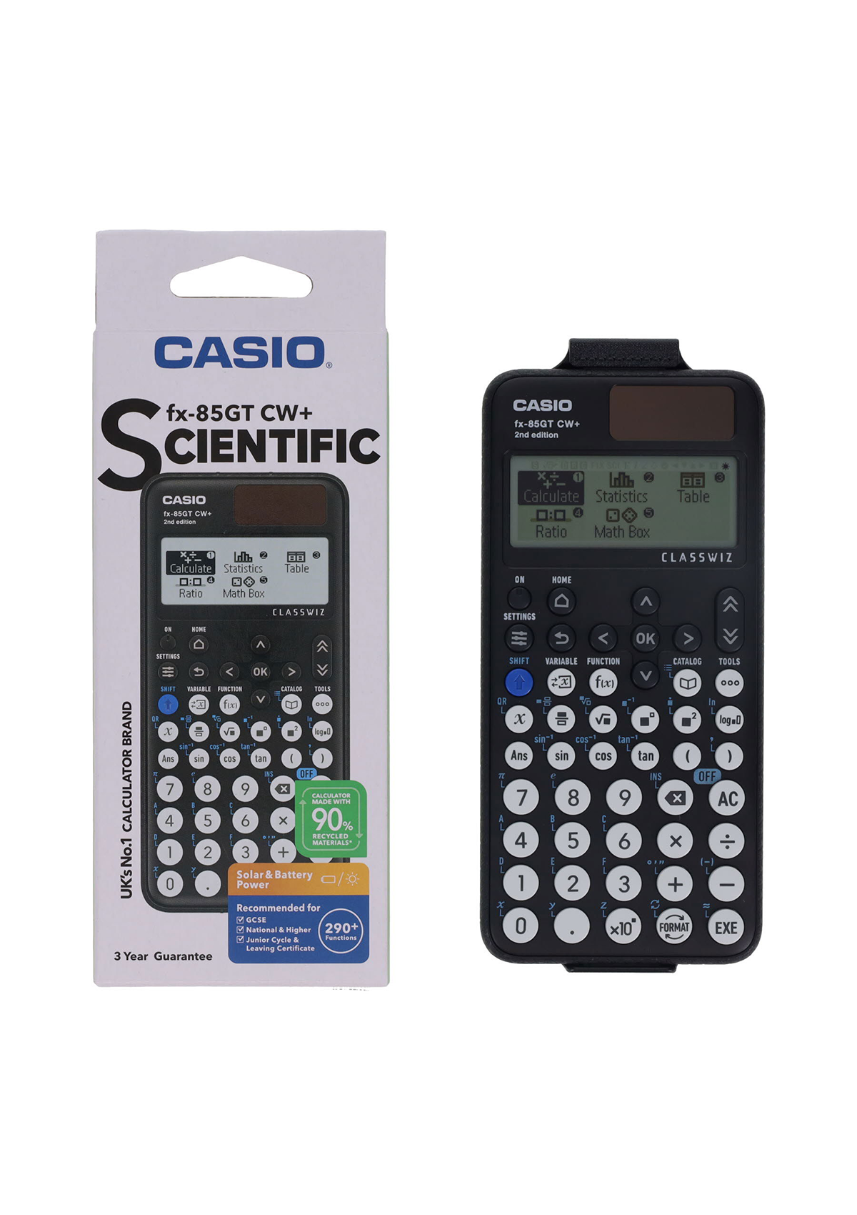 FX85Gtcwplus Scientific Dual Power Calculator - Black