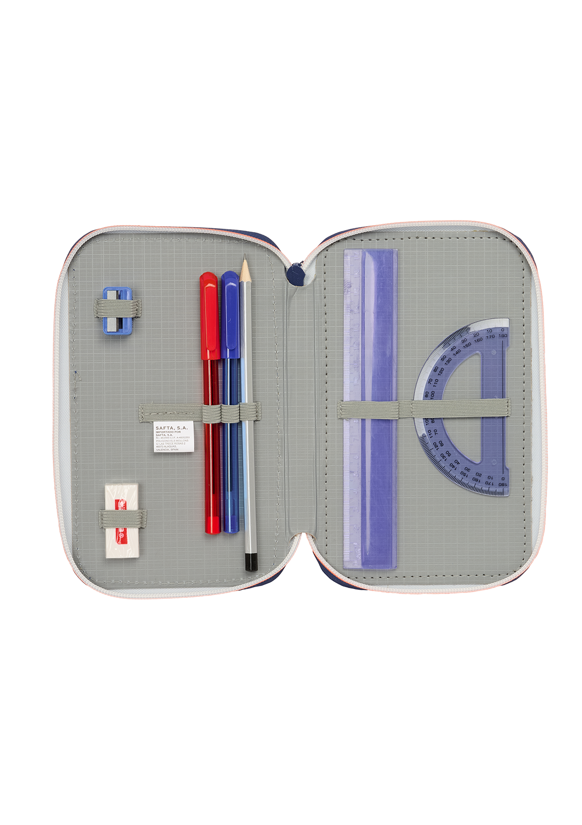 F.C.BARCELONA 2nd Team Small Triple 37pc Filled Pencil Case