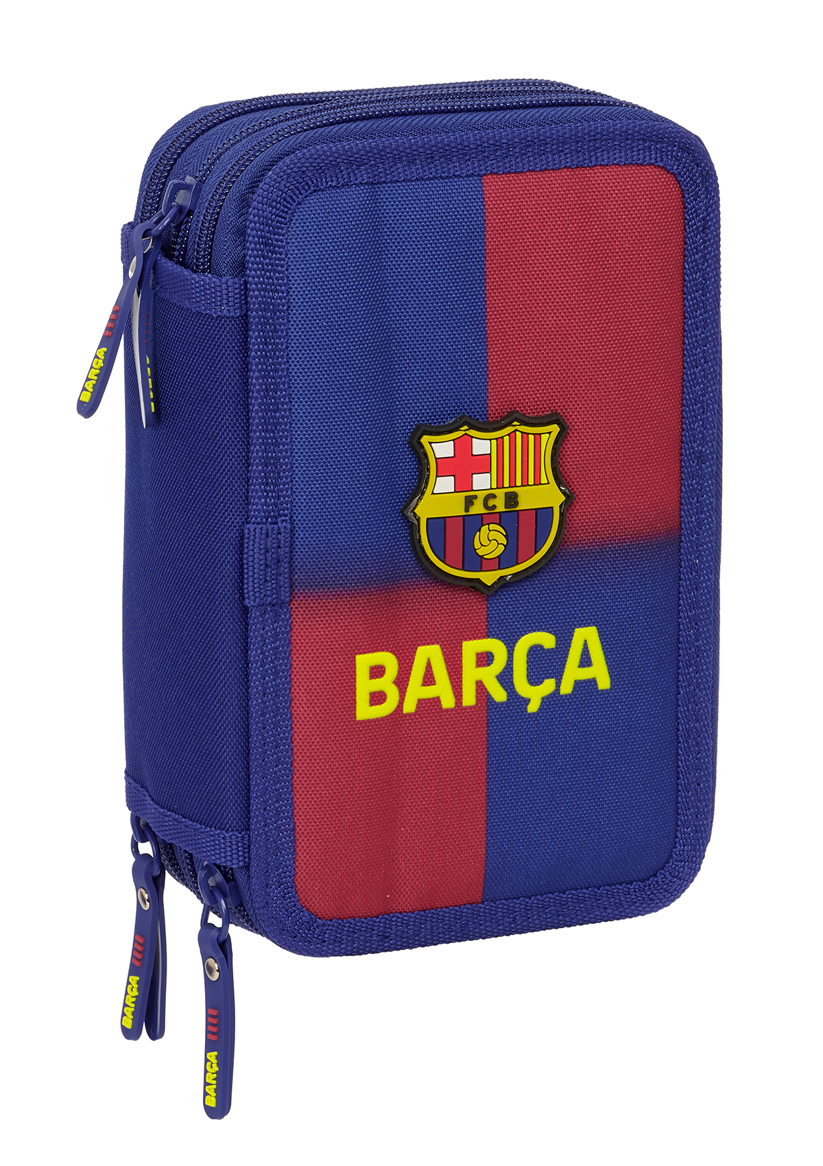 F.C.BARCELONA 1st Team Small Triple 37pc Filled Pencil Case