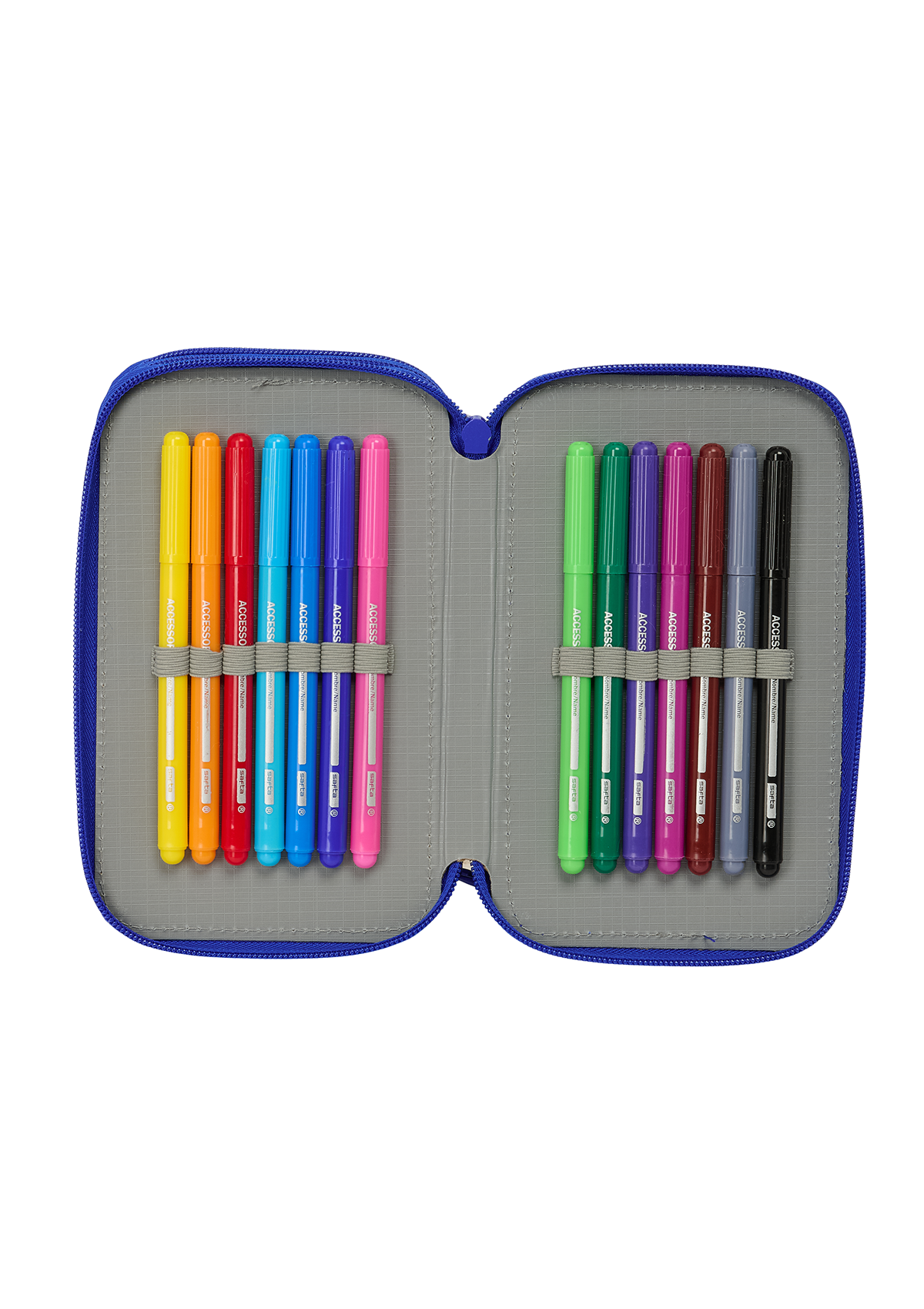 F.C.Real Madrid Blue Small Triple 37pc Filled Pencil Case