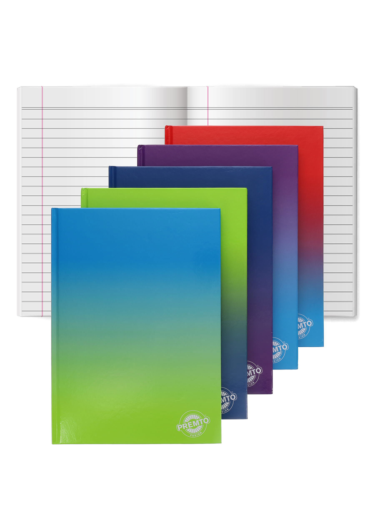 Fusion A4 160pg Hardback Notebook - Asst