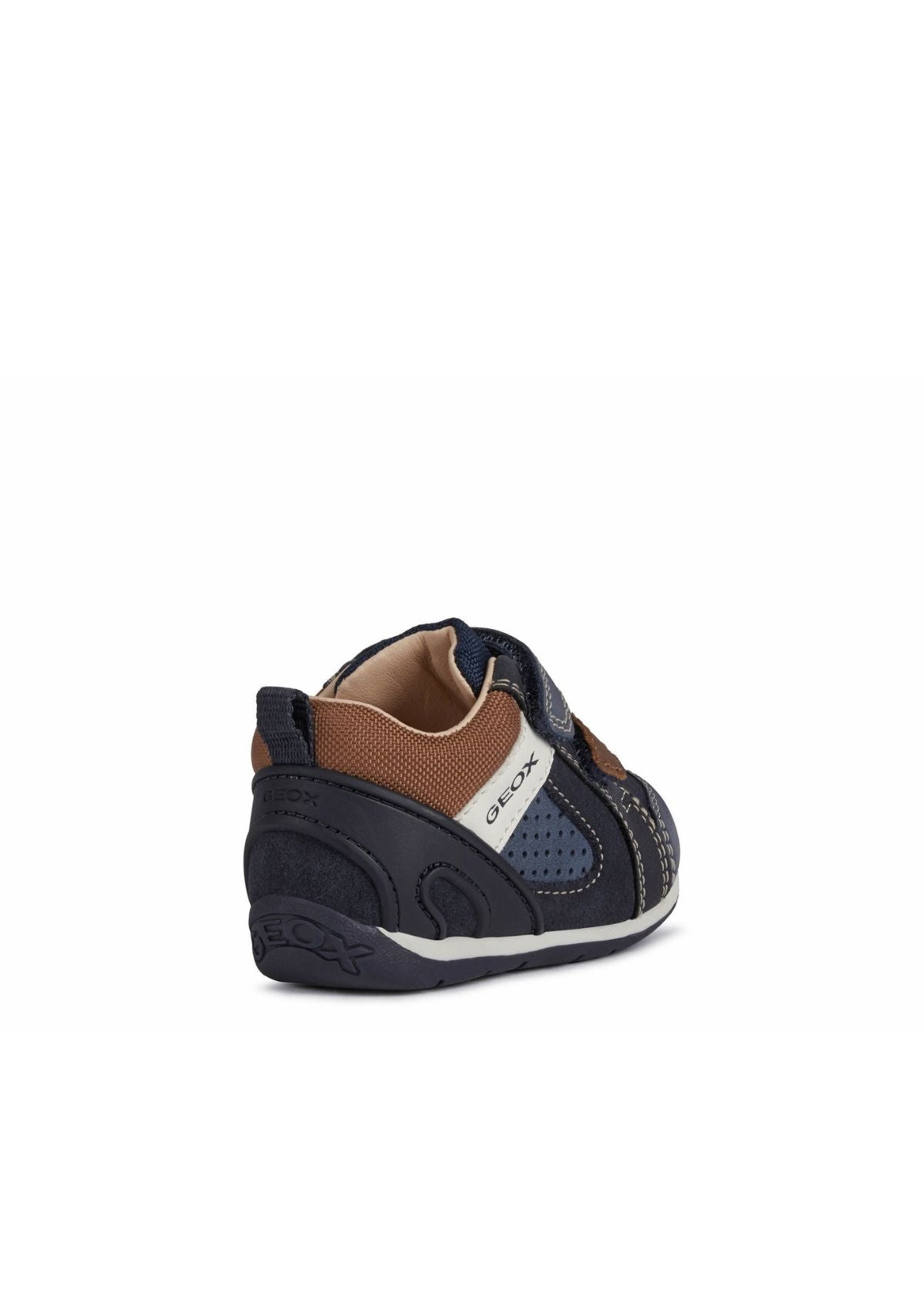 Geox Baby Boys Trainers EACH Navy Light Brown side back