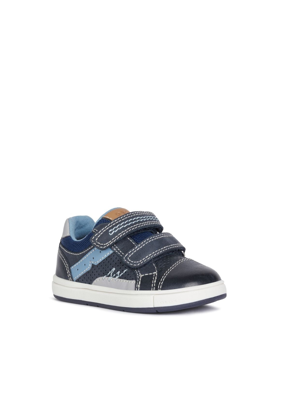 Geox Baby Boys Trainers TROTTOLA Navy White Side front