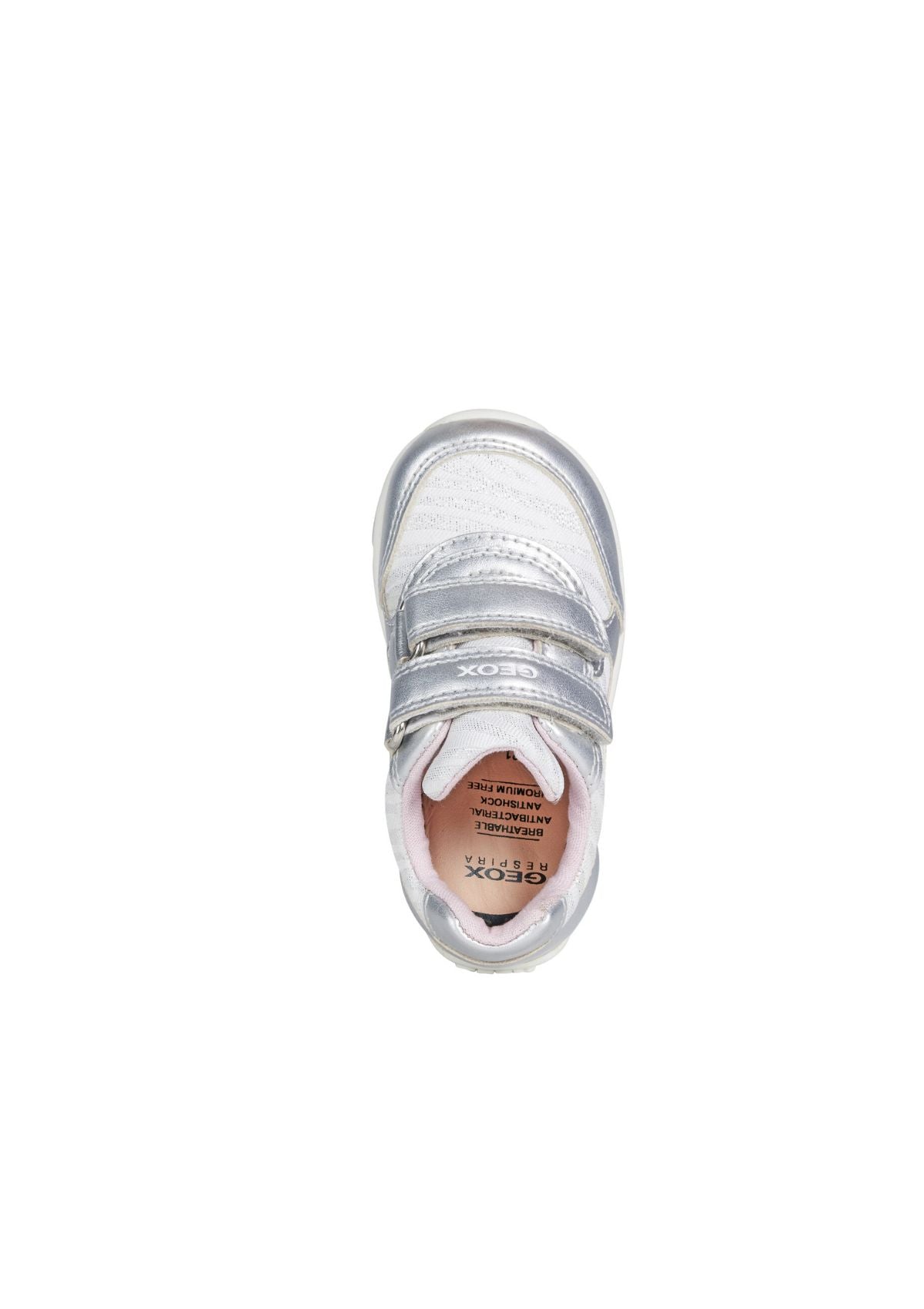 Geox Baby Girls Trainers SHAAX Silver up