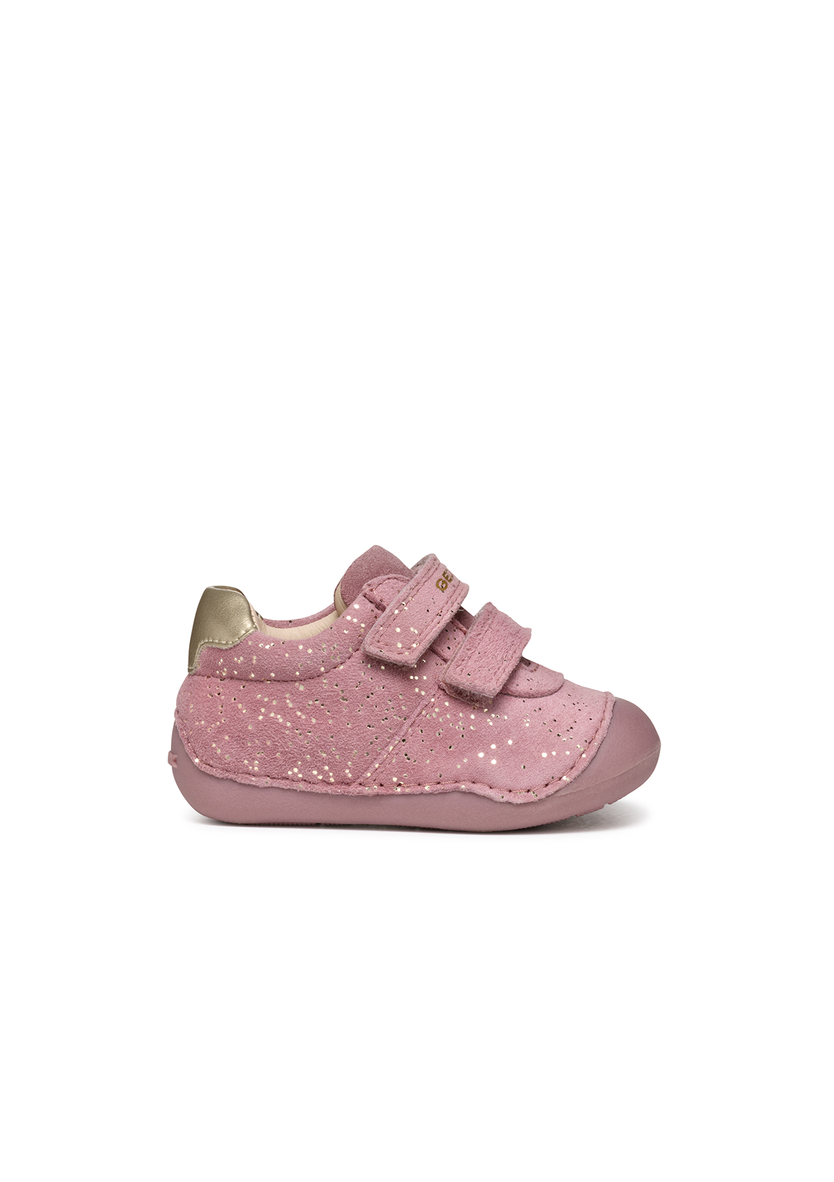 Geox Baby Girls Crawl TUTIM Velcro Shoe Pink Platinum