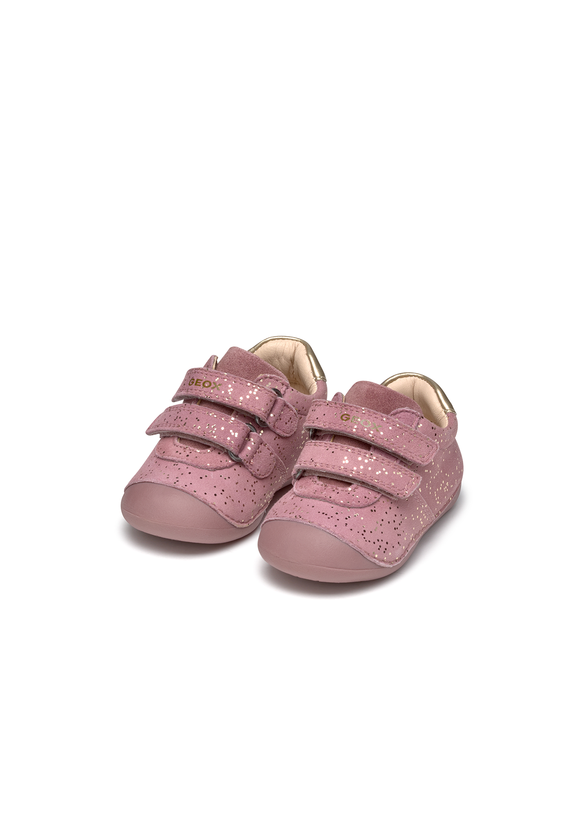 Geox Baby Girls Crawl TUTIM Velcro Shoe Pink Platinum