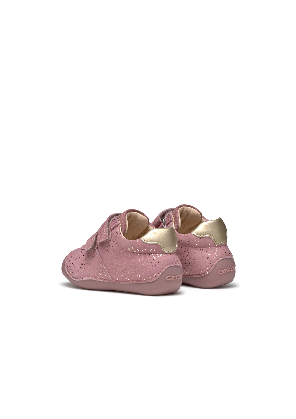 Geox Baby Girls Crawl TUTIM Velcro Shoe Pink Platinum
