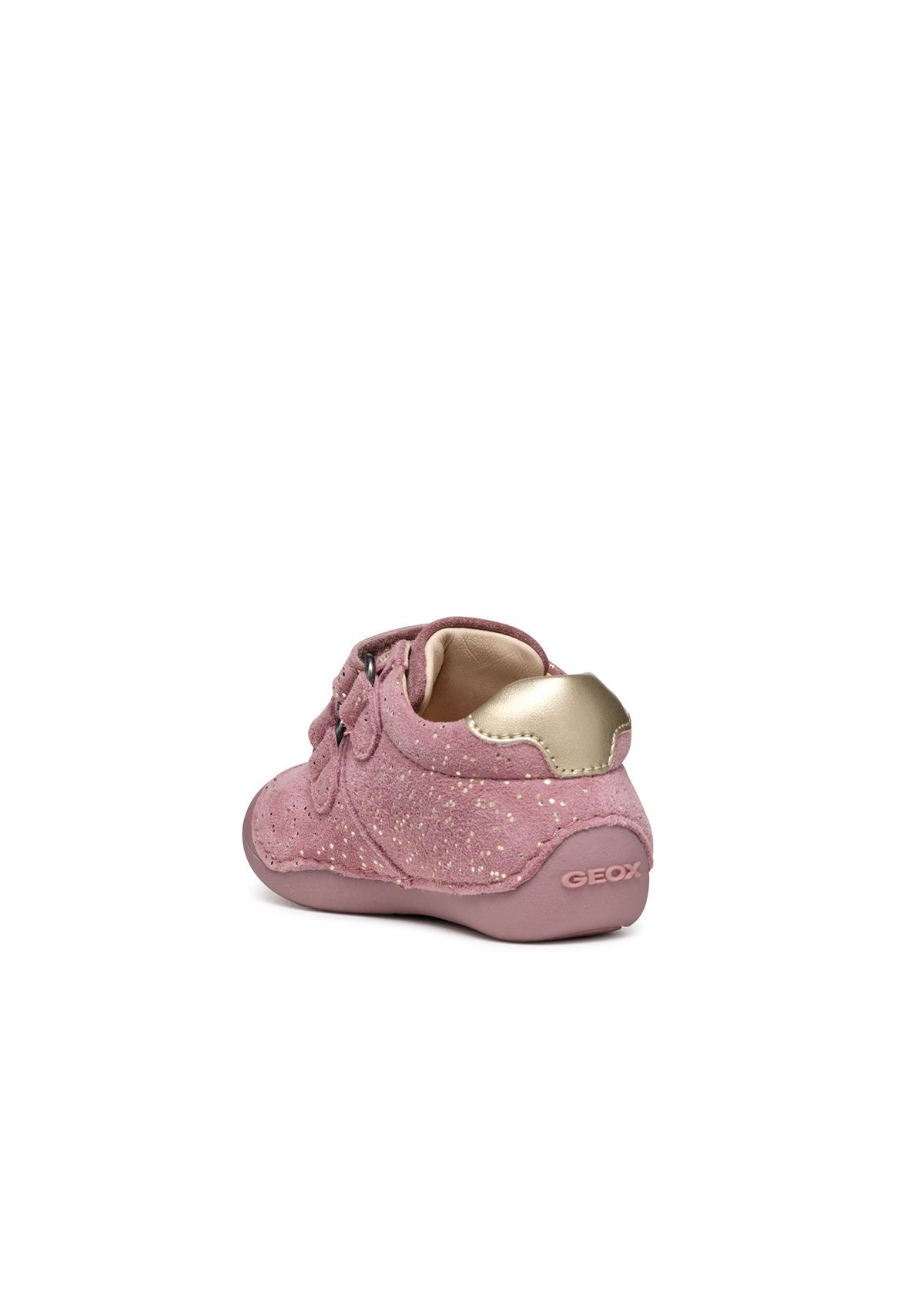Geox Baby Girls Crawl TUTIM Velcro Shoe Pink Platinum