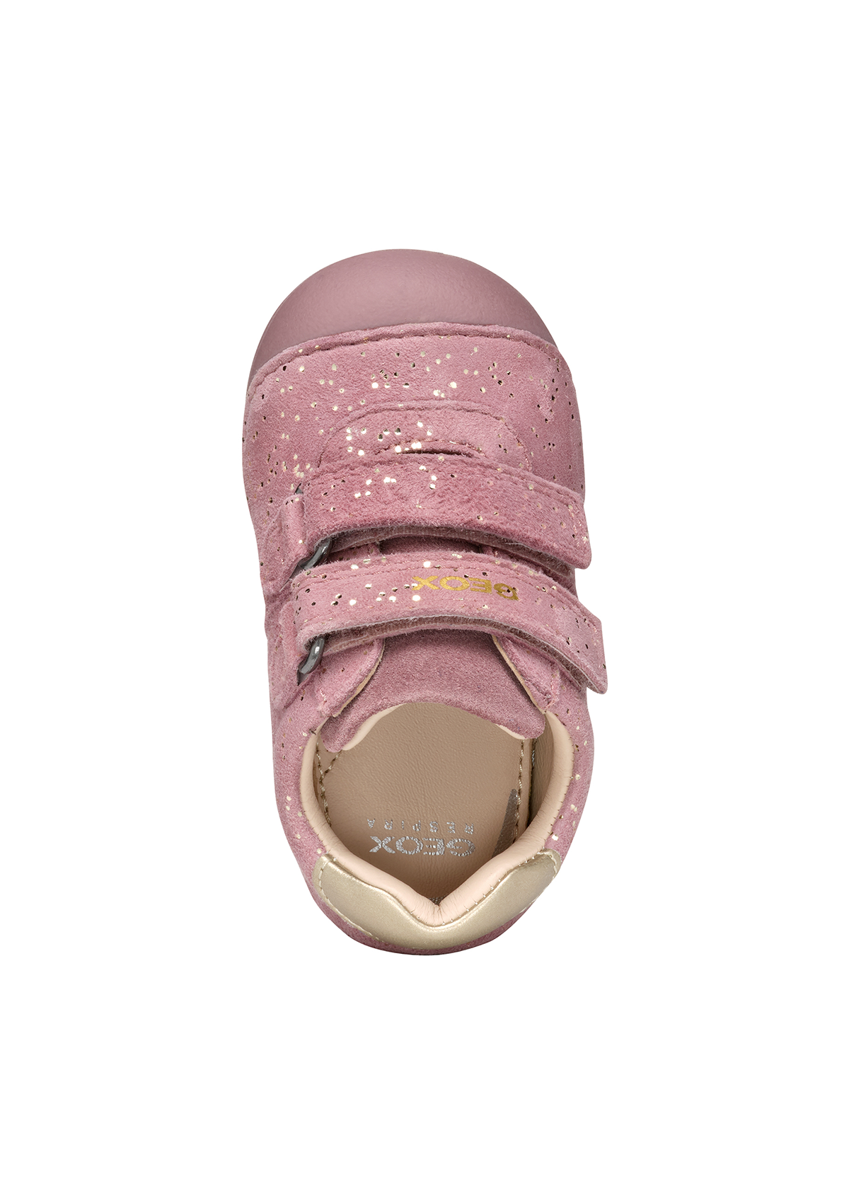 Geox Baby Girls Crawl TUTIM Velcro Shoe Pink Platinum
