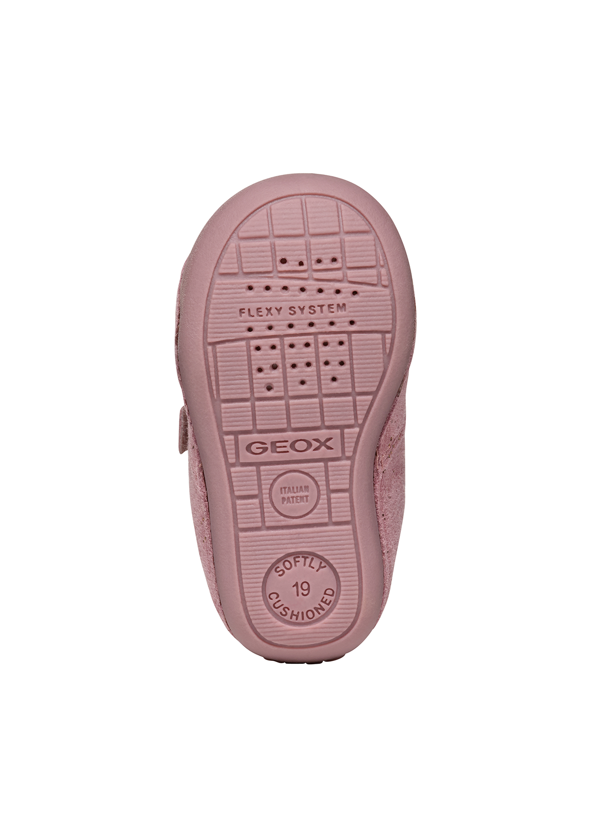 Geox Baby Girls Crawl TUTIM Velcro Shoe Pink Platinum